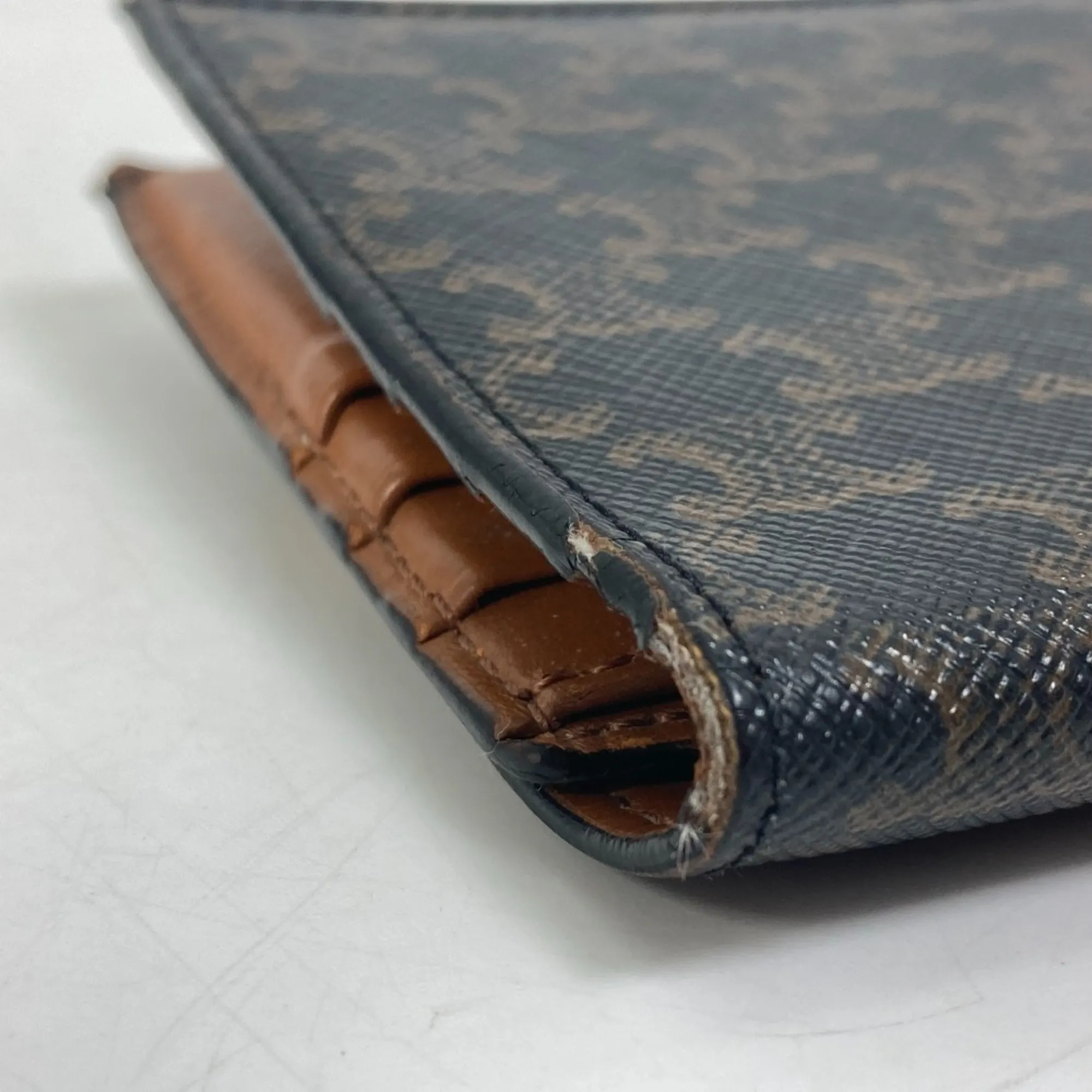 Dark Leather Wallet (Bi-Fold) (Pre-Owned) - Celine - Modalova