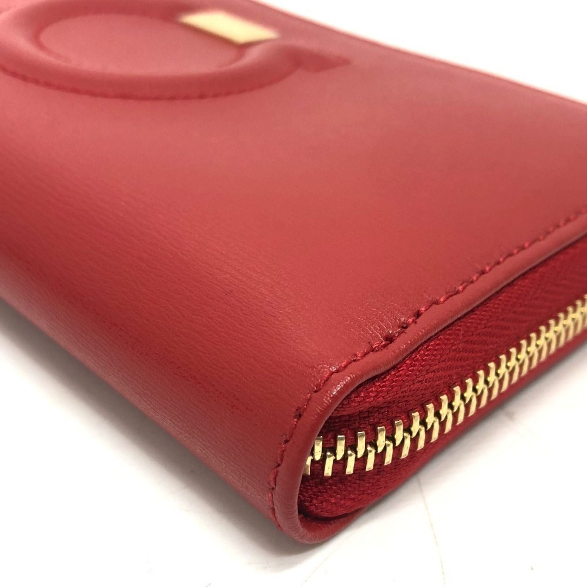 Gancini Leather Long Wallet (Bi-Fold) (Pre-Owned) - Salvatore Ferragamo - Modalova