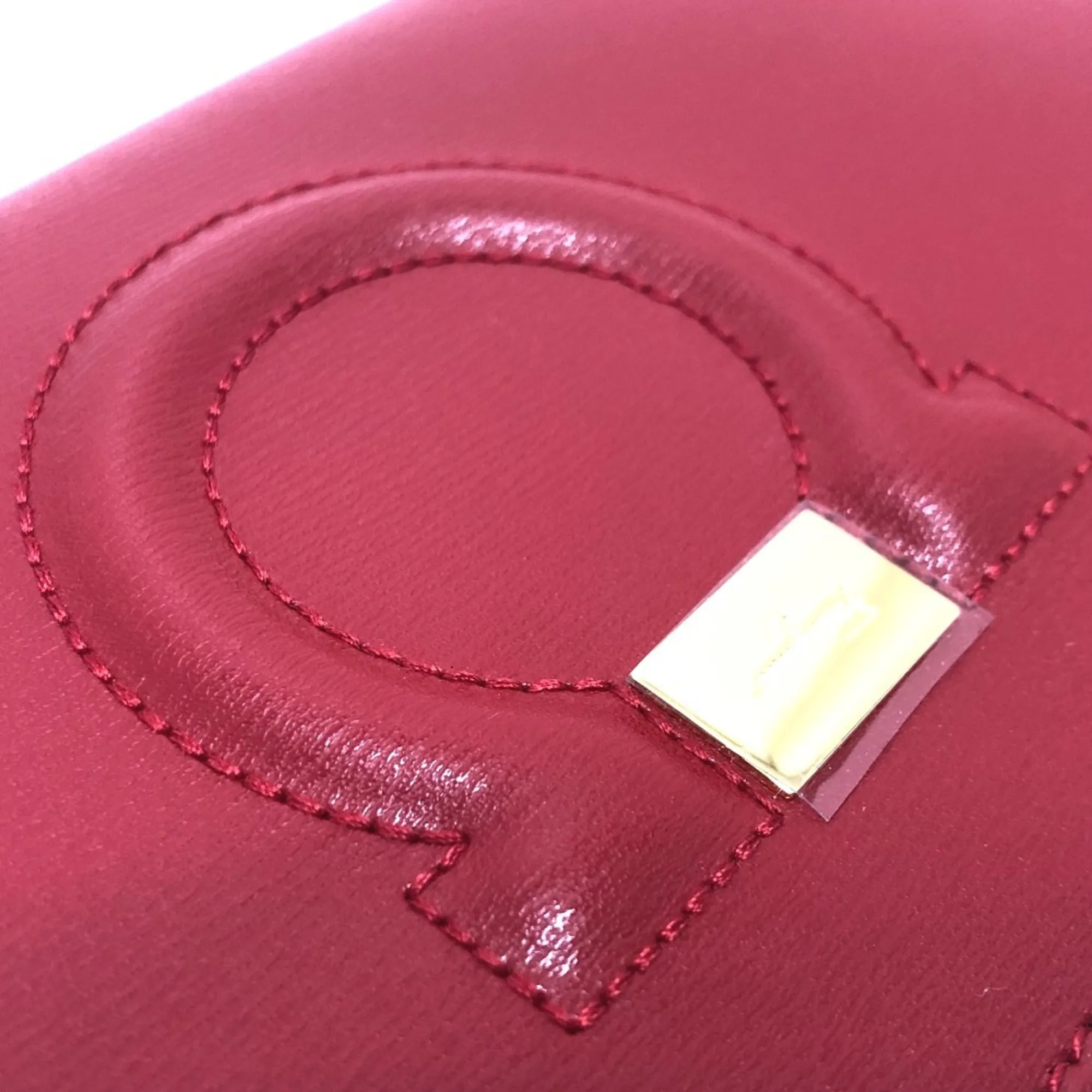 Gancini Leather Long Wallet (Bi-Fold) (Pre-Owned) - Salvatore Ferragamo - Modalova