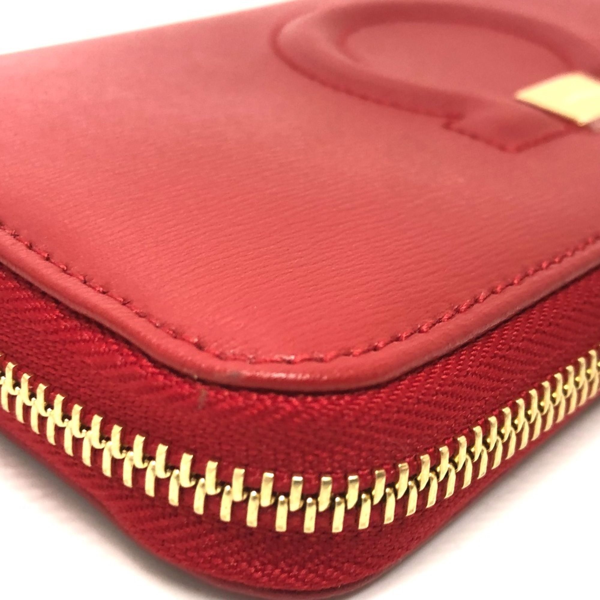 Gancini Leather Long Wallet (Bi-Fold) (Pre-Owned) - Salvatore Ferragamo - Modalova