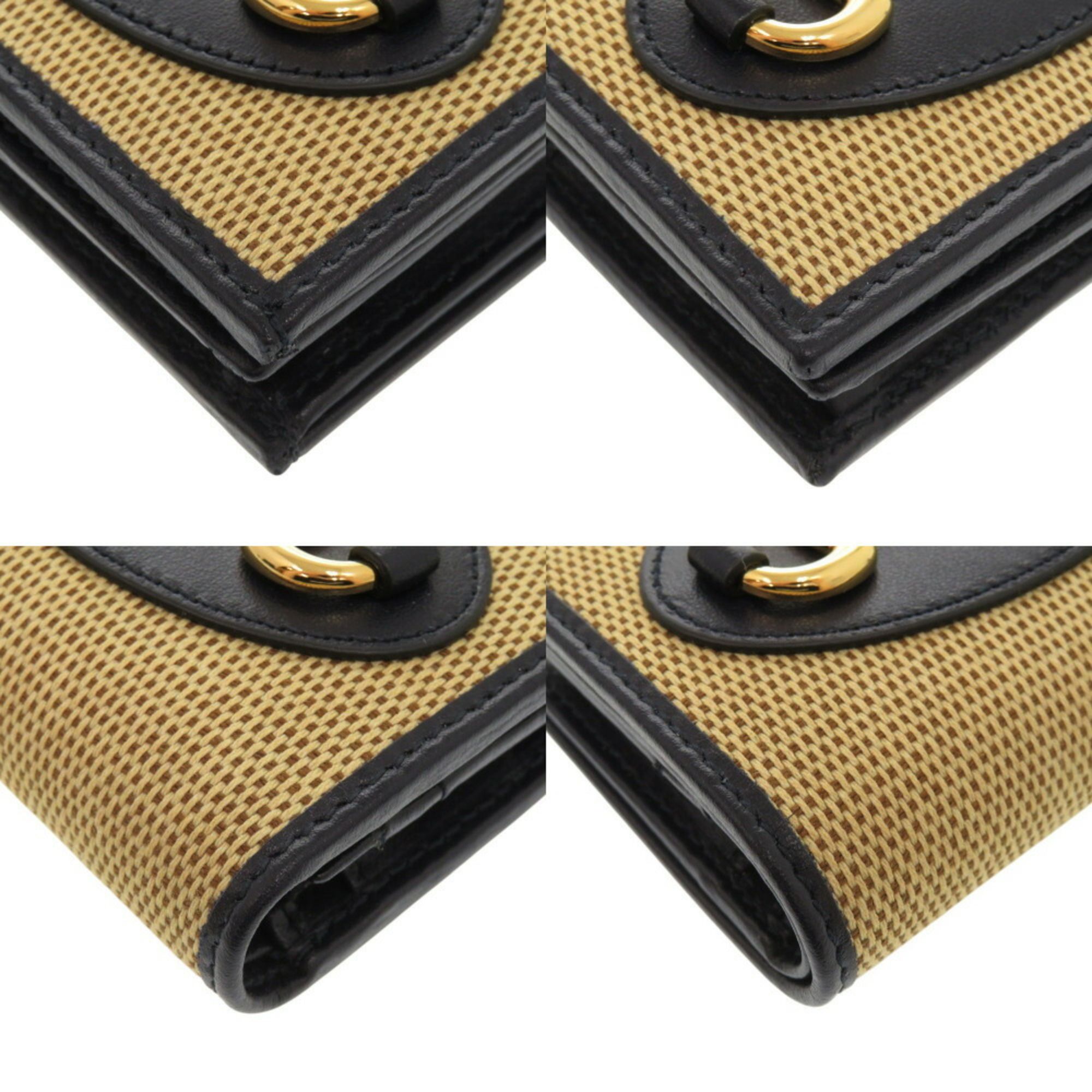 Canvas Leather Wallet (Bi-Fold) (Pre-Owned) - Gucci - Modalova