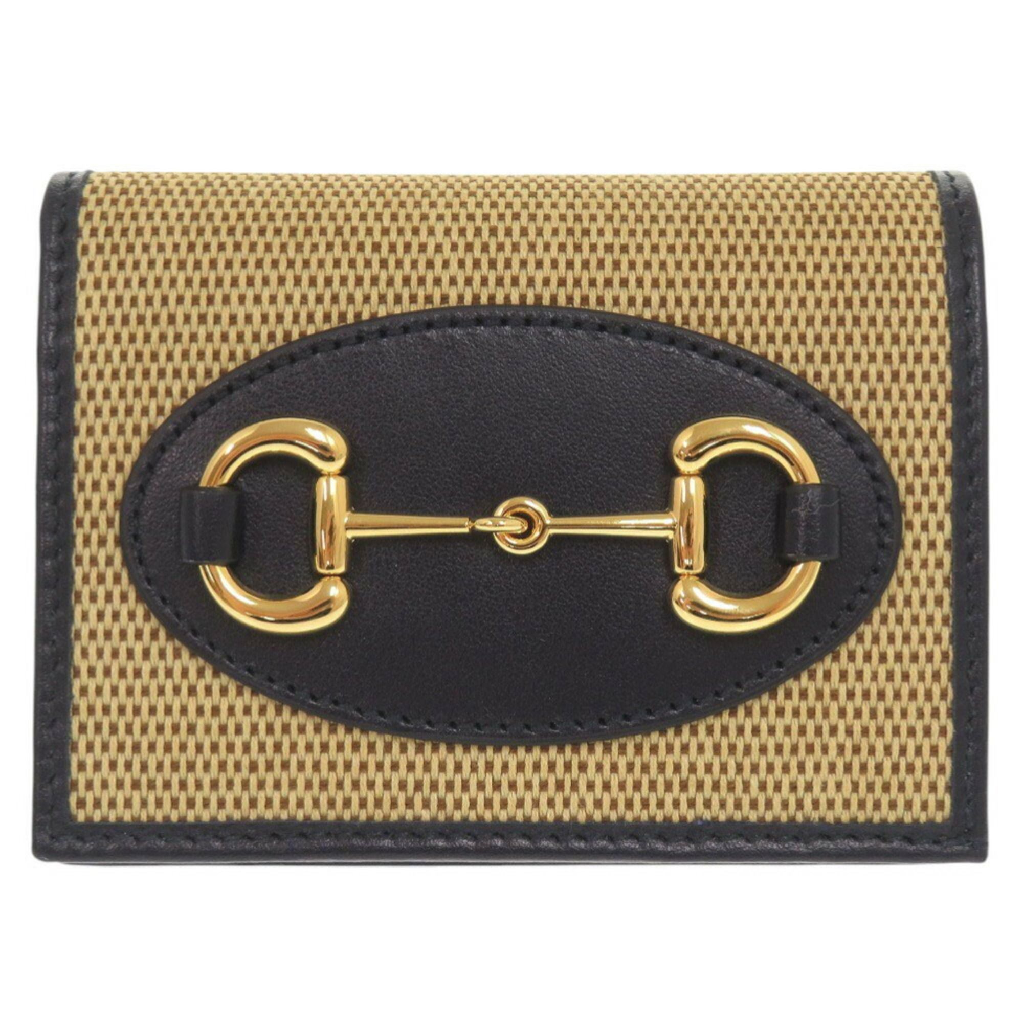 Canvas Leather Wallet (Bi-Fold) (Pre-Owned) - Gucci - Modalova