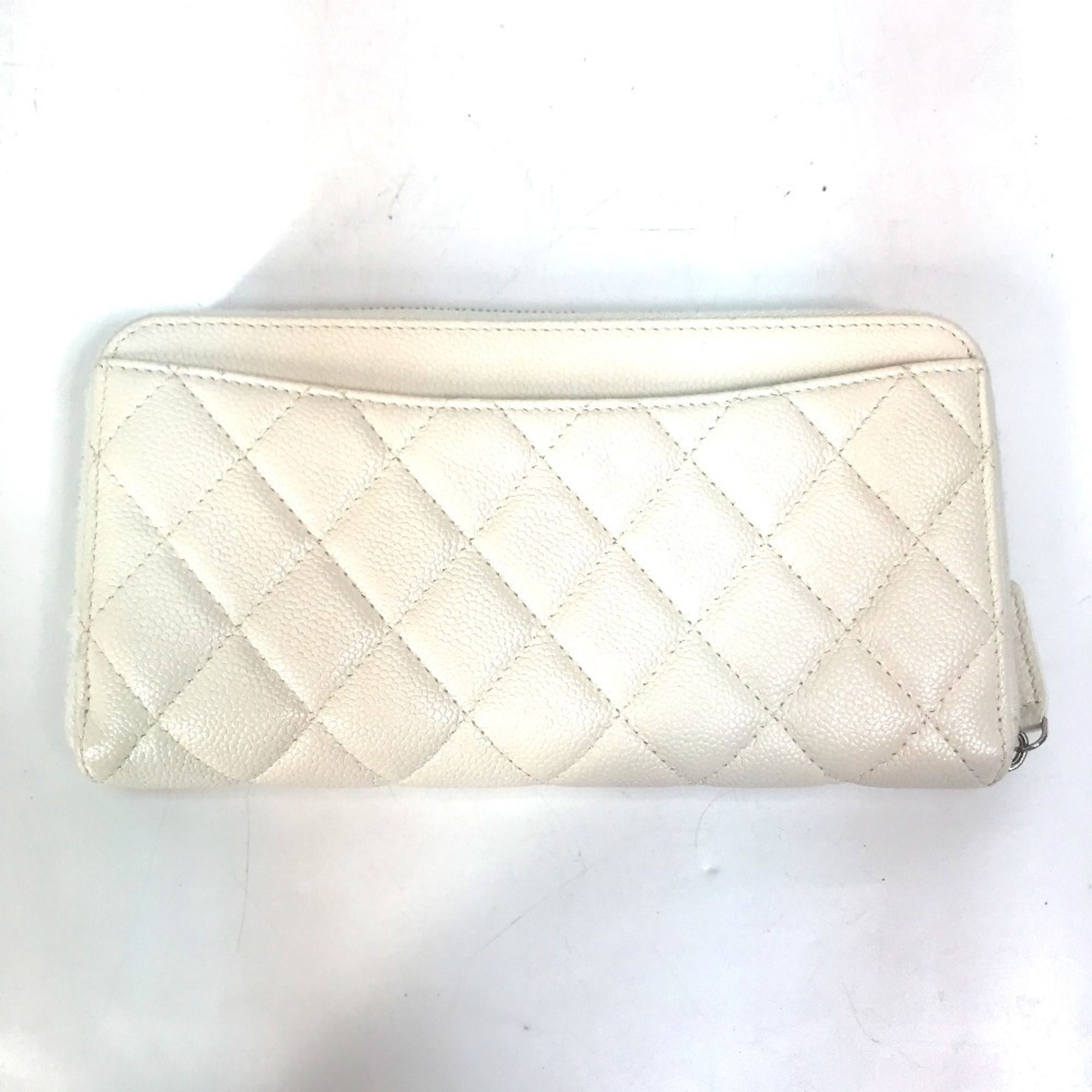 Grained Calfskin Long Wallet (Bi-Fold) (Pre-Owned) - Chanel - Modalova