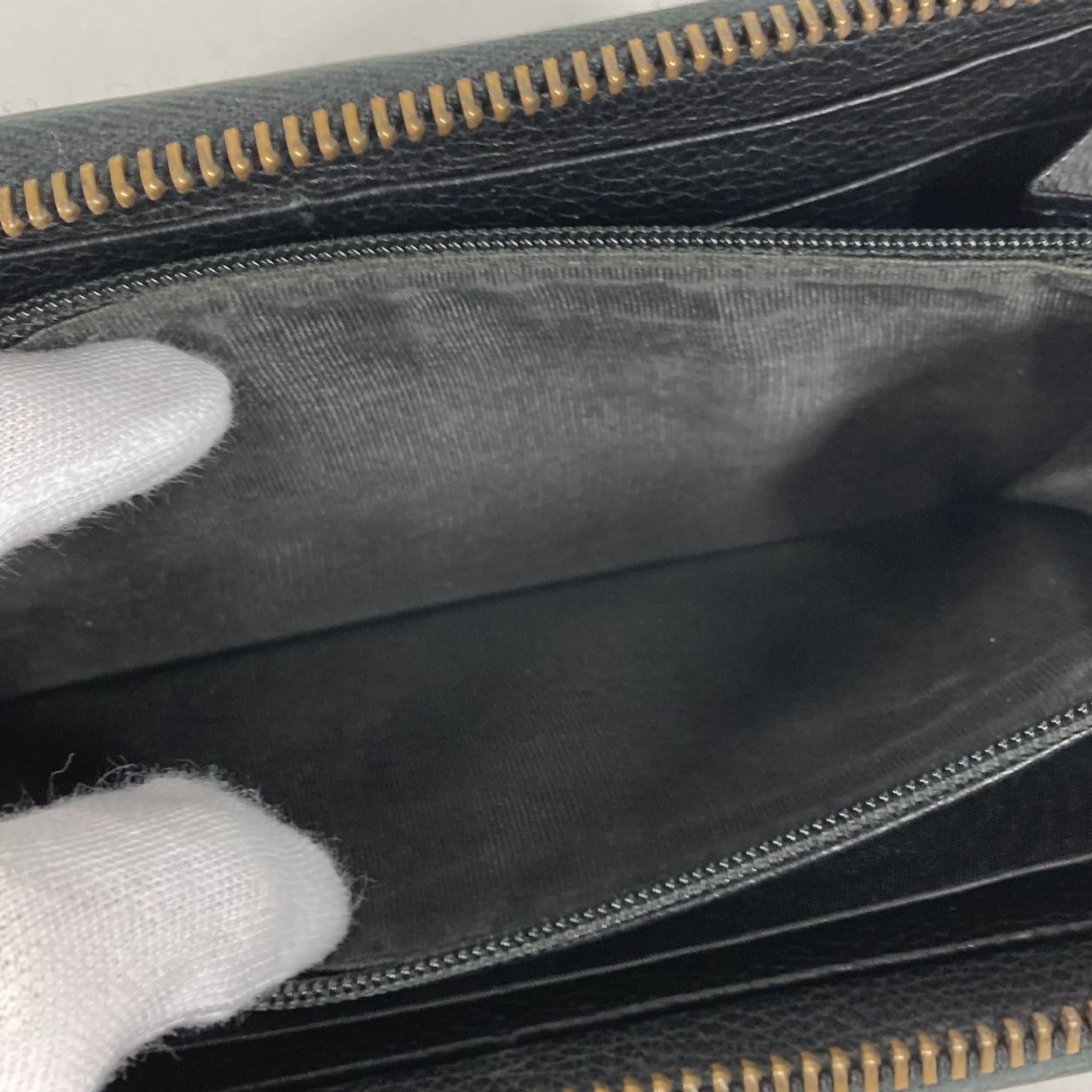Leather Long Wallet (Bi-Fold) (Pre-Owned) - Gucci - Modalova