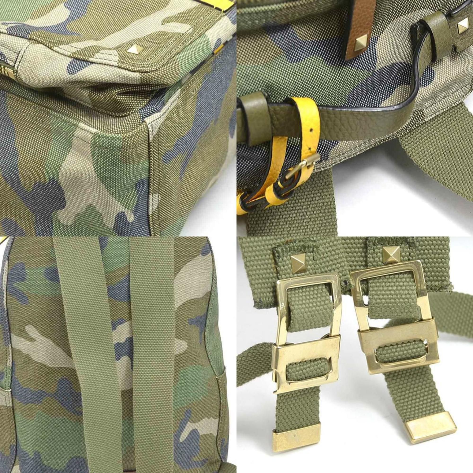 Canvas Leather Backpack (Pre-Owned) - Valentino Garavani - Modalova