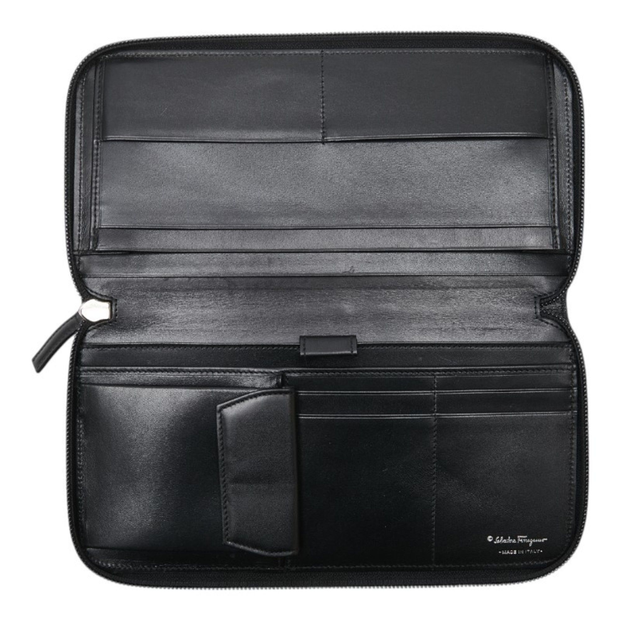 Leather Long Wallet (Bi-Fold) (Pre-Owned) - Salvatore Ferragamo - Modalova