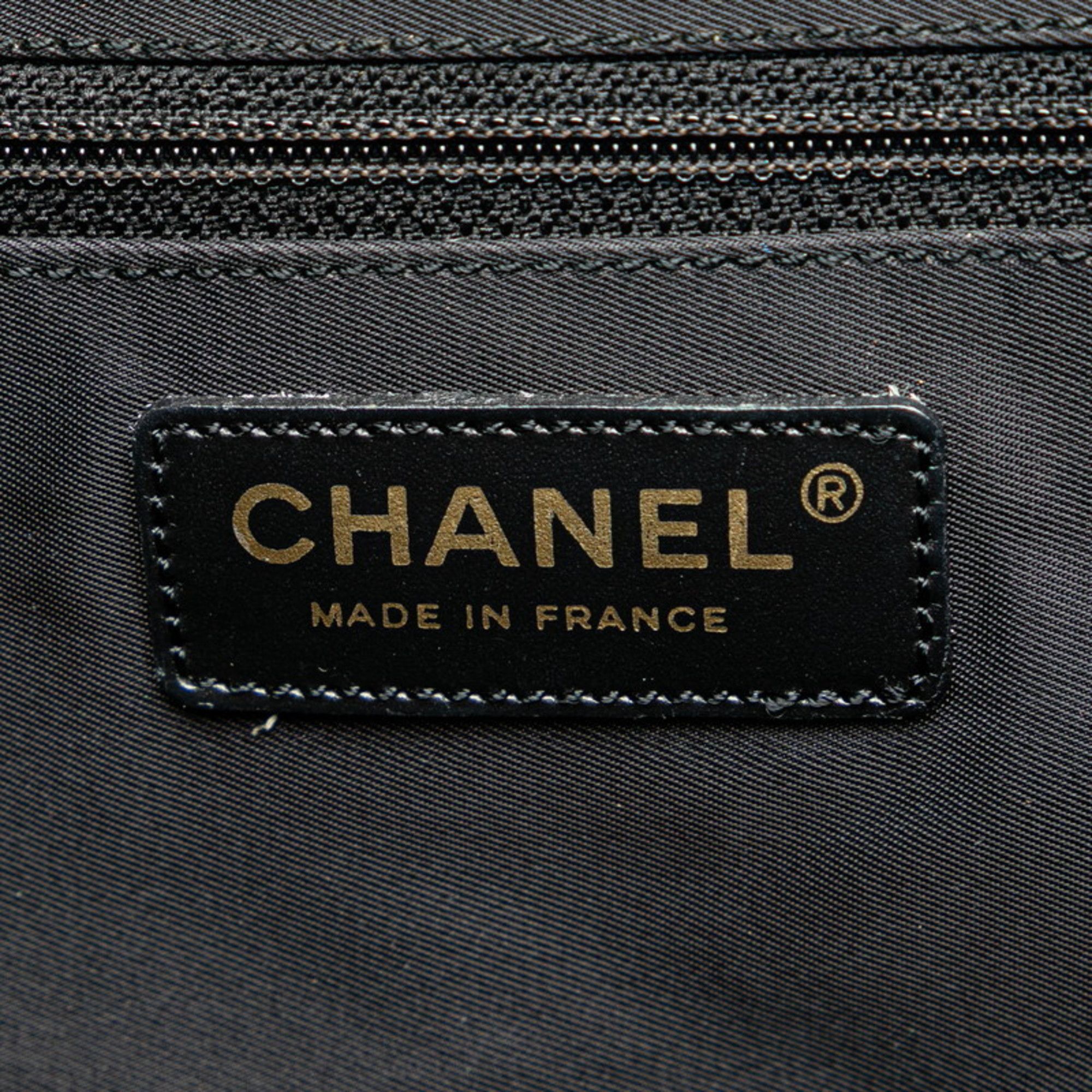 Nylon Leather Shoulder Bag Tote Bag (Pre-Owned) - Chanel - Modalova