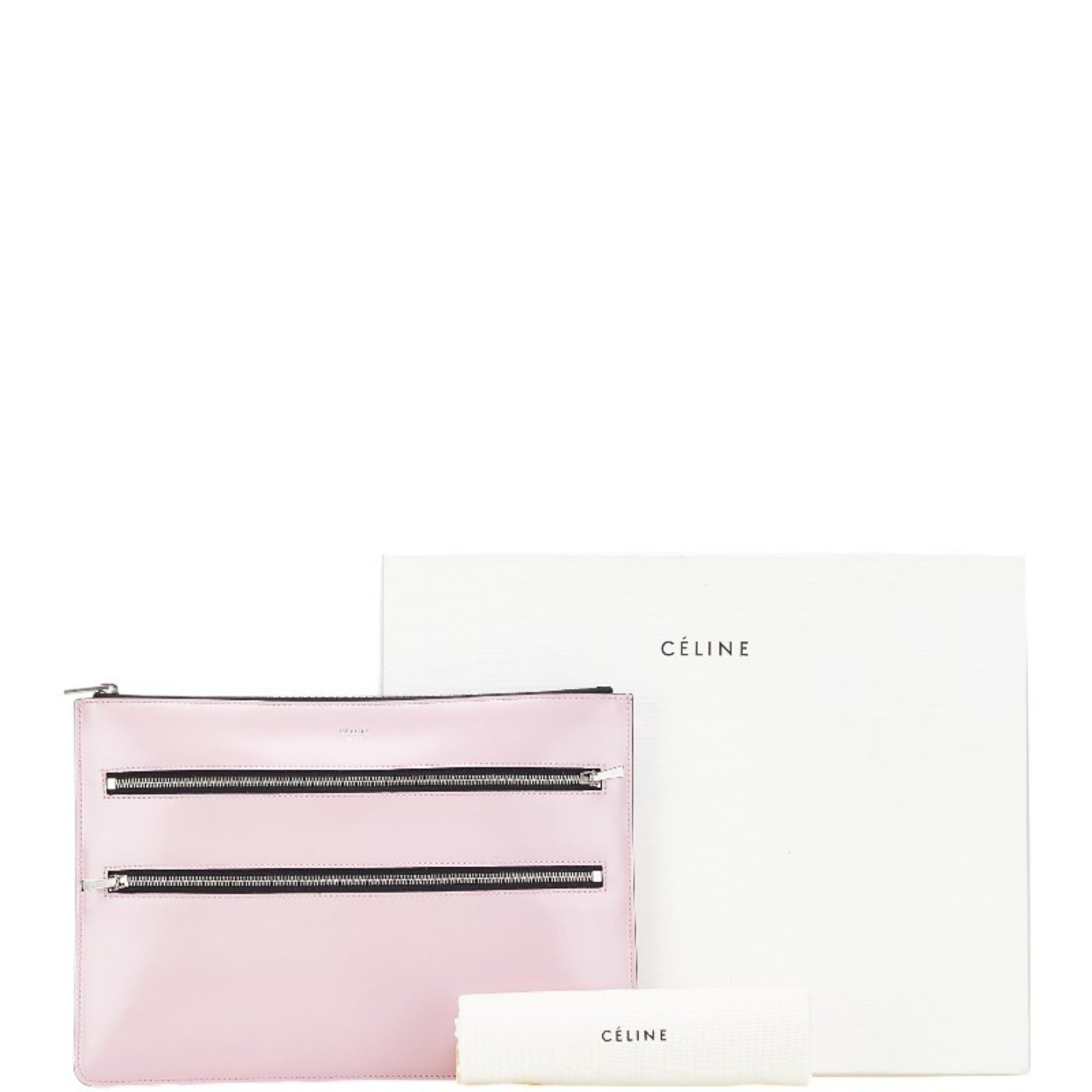 Leather Clutch Bag (Pre-Owned) - Celine - Modalova