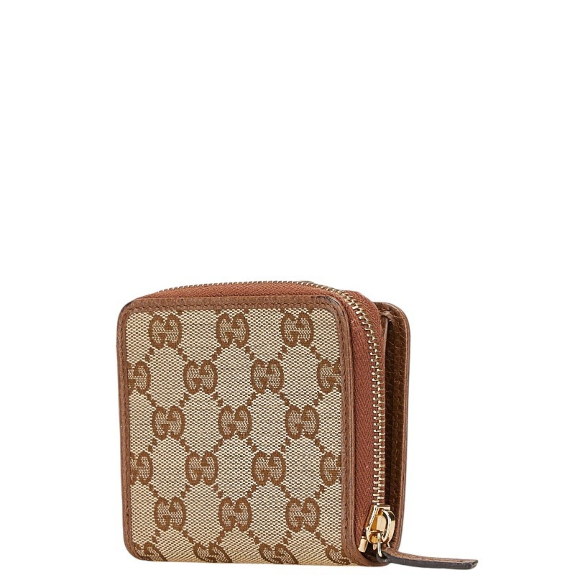 Canvas Leather Wallet (Bi-Fold) (Pre-Owned) - Gucci - Modalova