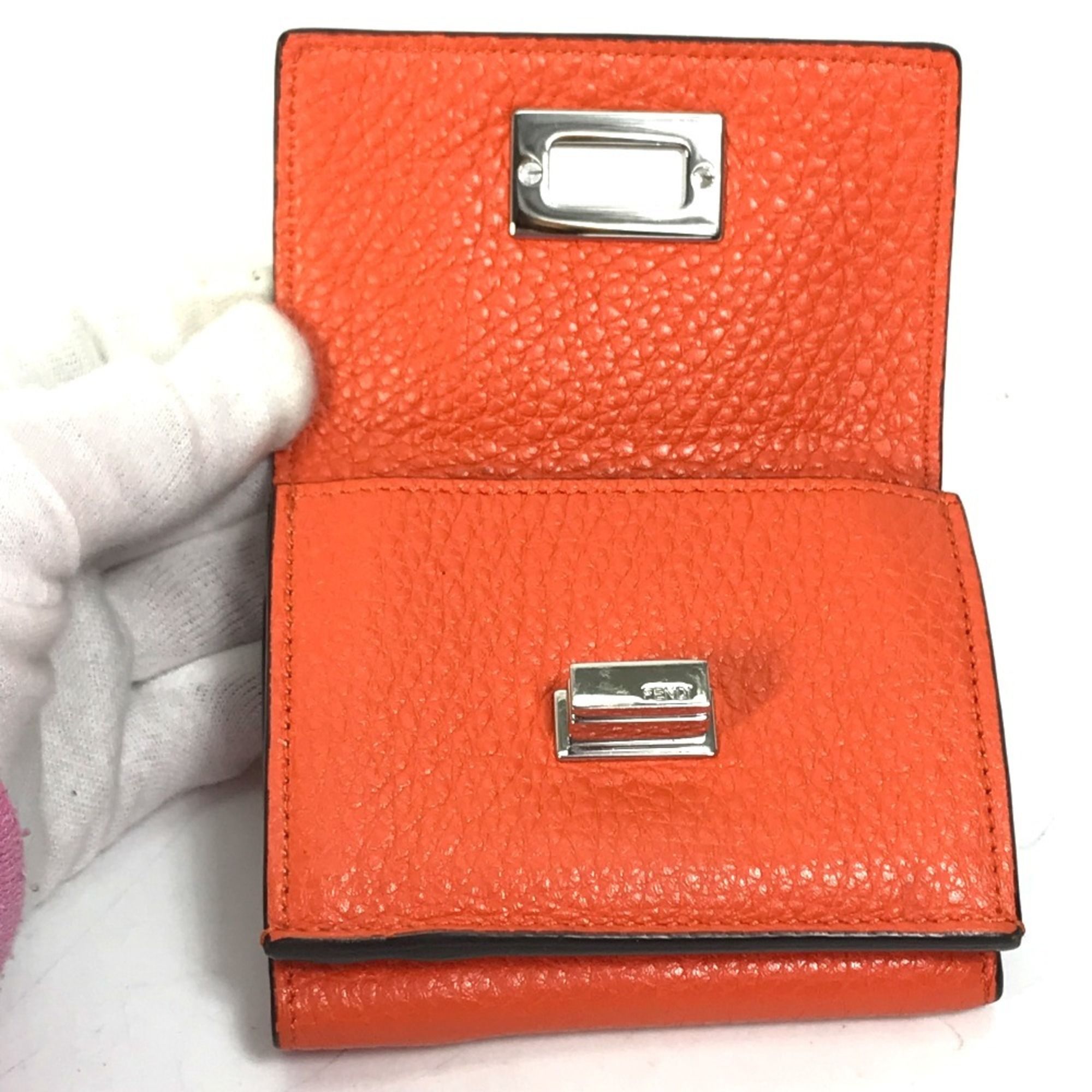 Leather Wallet (Tri-Fold) (Pre-Owned) - Fendi - Modalova