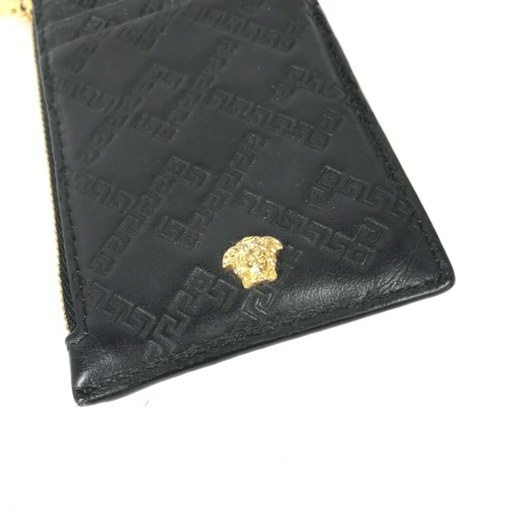 Leather Long Wallet (Bi-Fold) (Pre-Owned) - Versace - Modalova