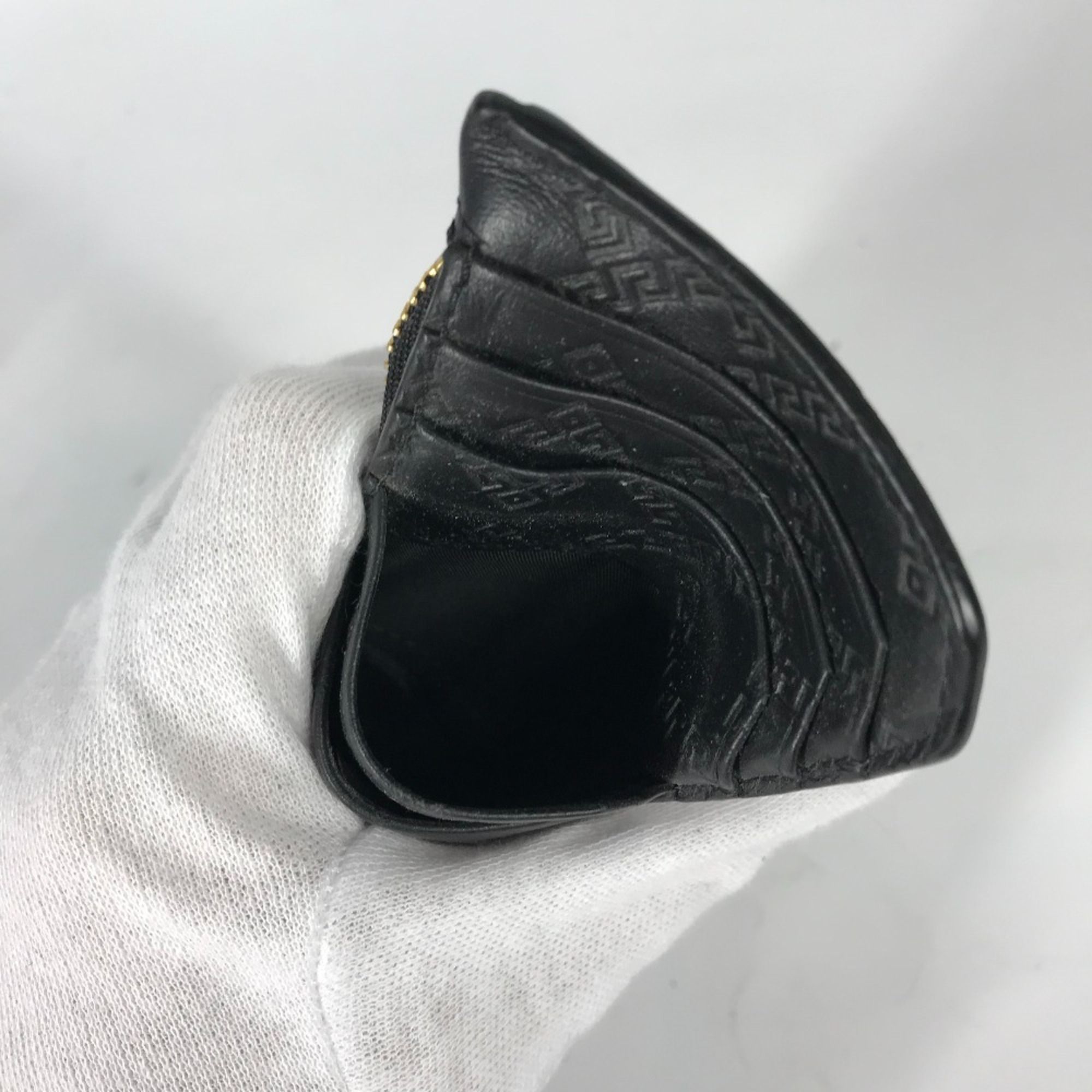 Leather Long Wallet (Bi-Fold) (Pre-Owned) - Versace - Modalova