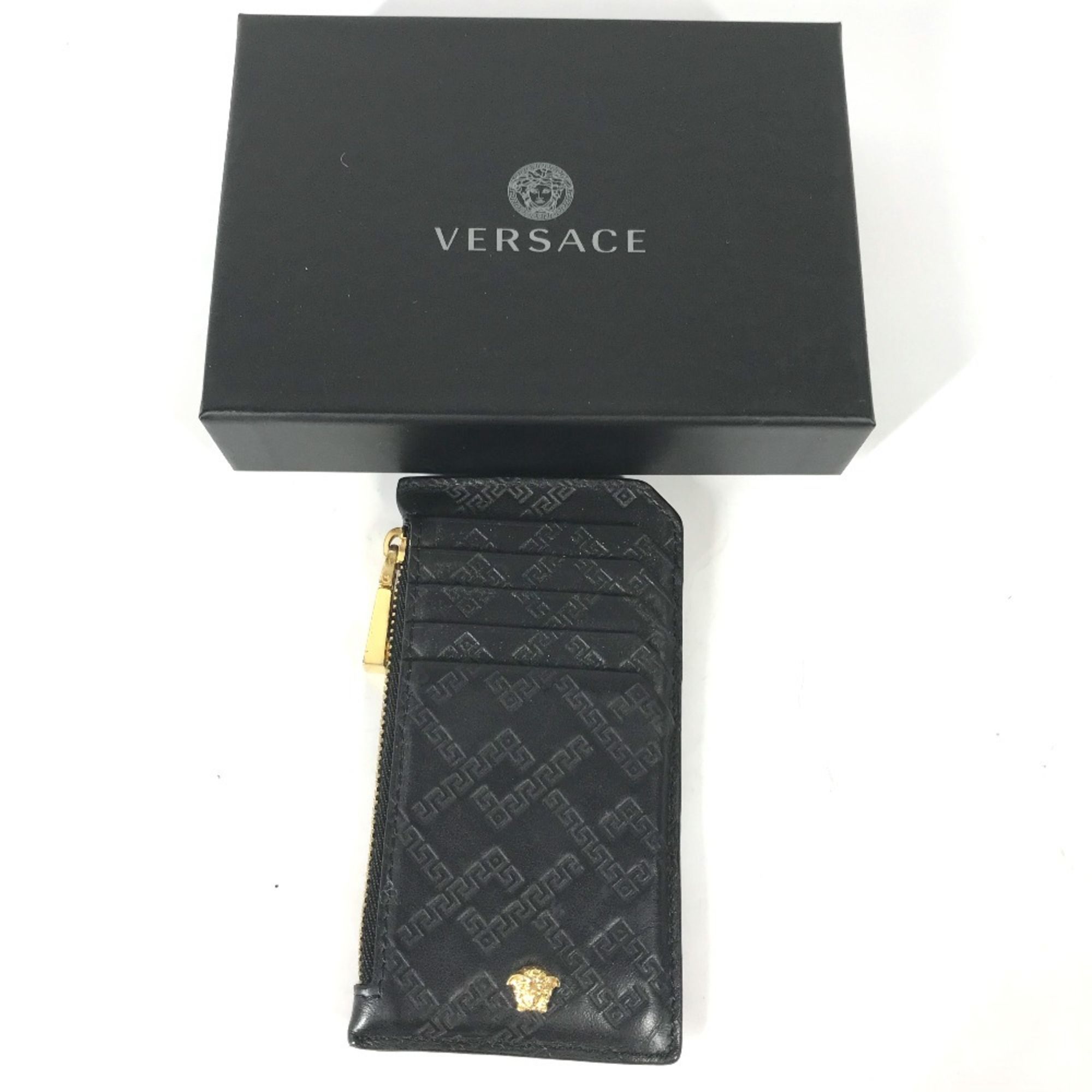Leather Long Wallet (Bi-Fold) (Pre-Owned) - Versace - Modalova