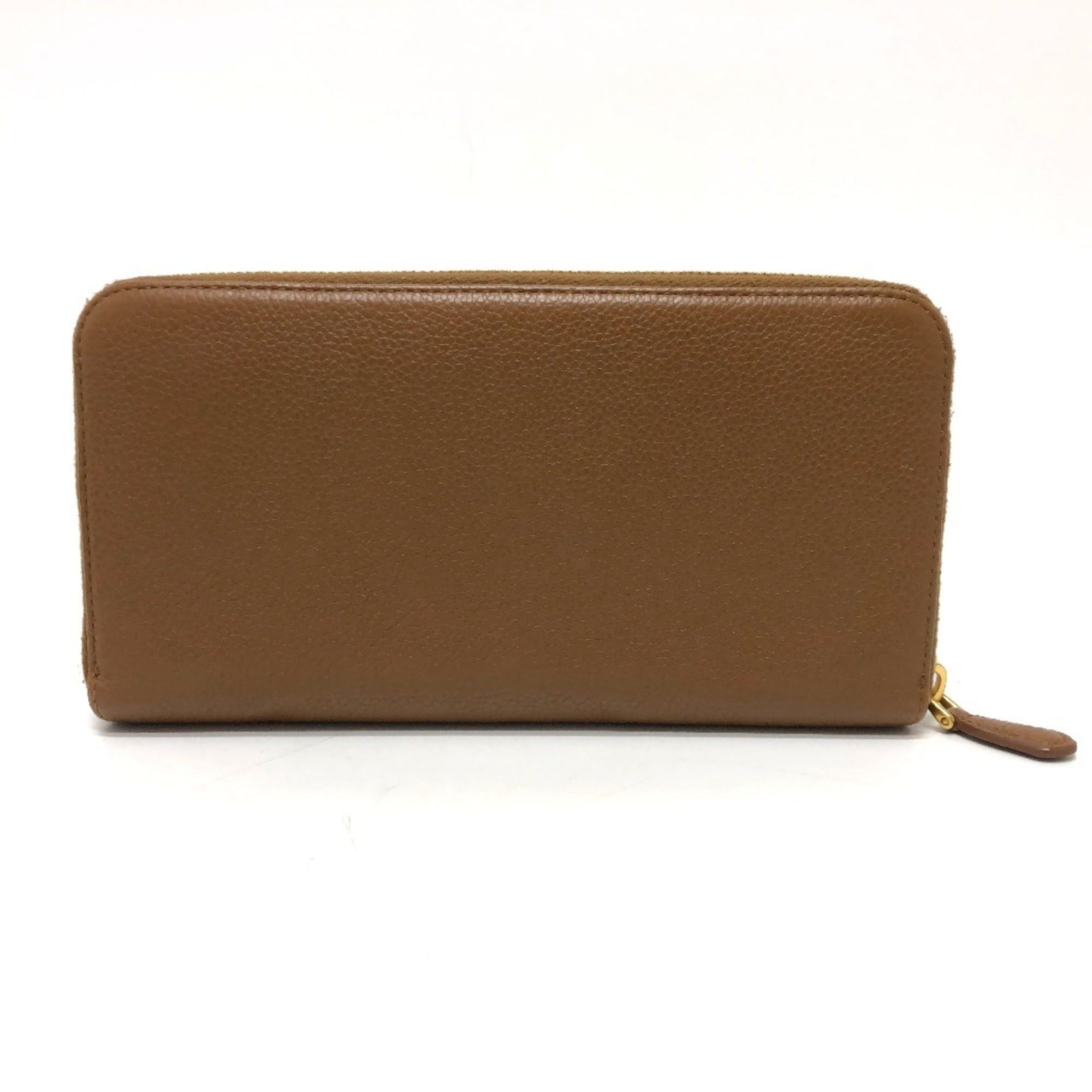 Leather Long Wallet (Bi-Fold) (Pre-Owned) - Prada - Modalova