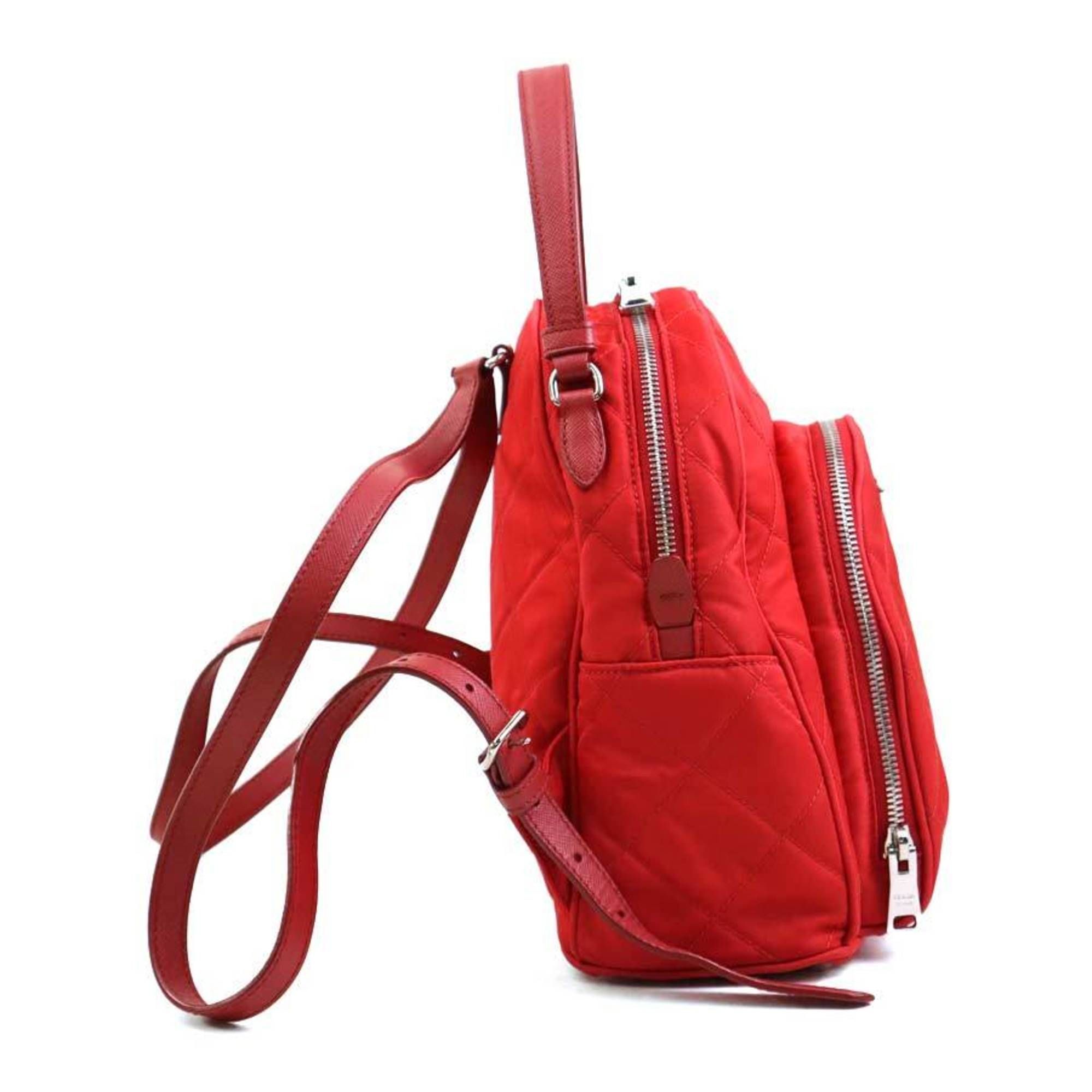 Nylon Leather Backpack (Pre-Owned) - Prada - Modalova