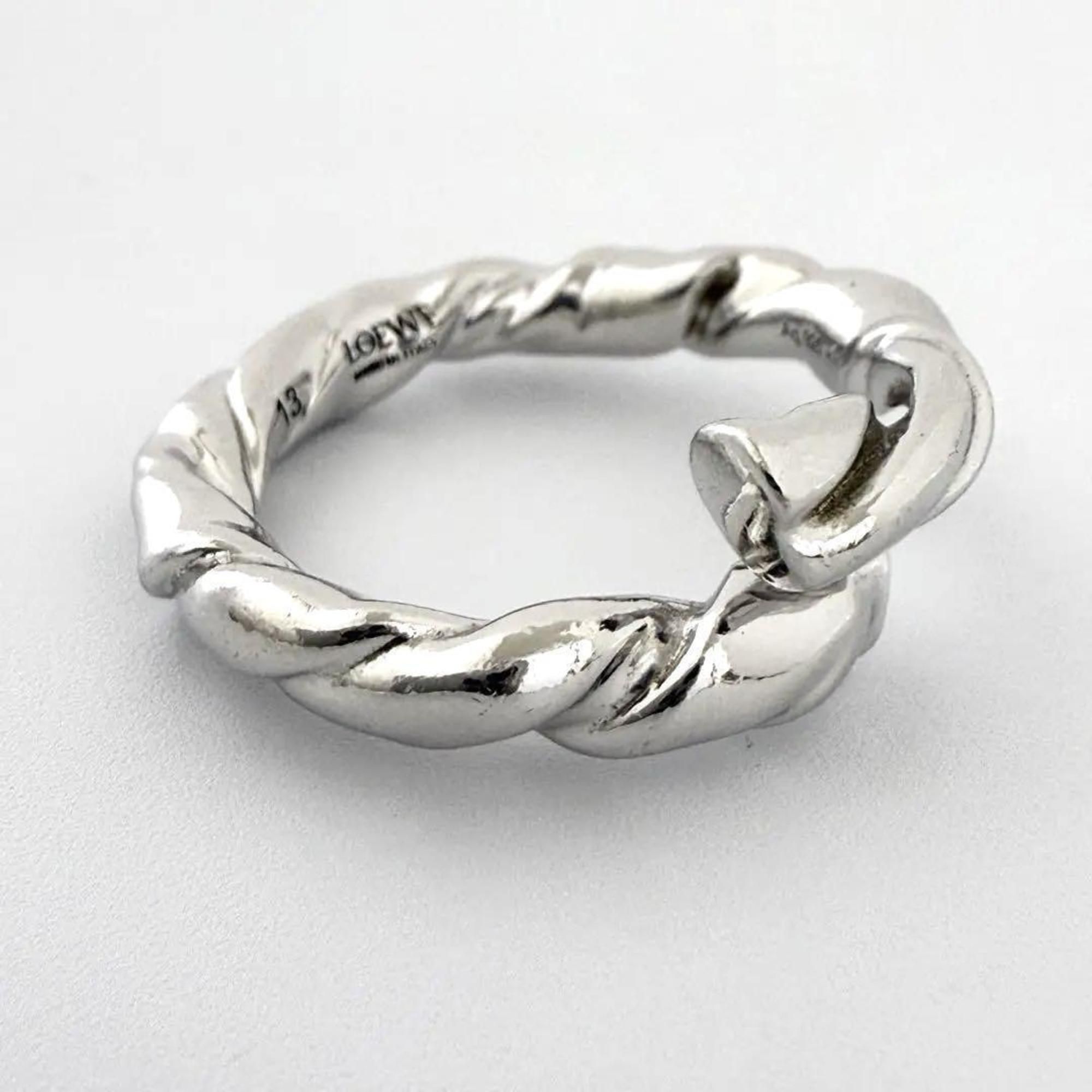 Silver 925 Band Ring (Pre-Owned) - Loewe - Modalova