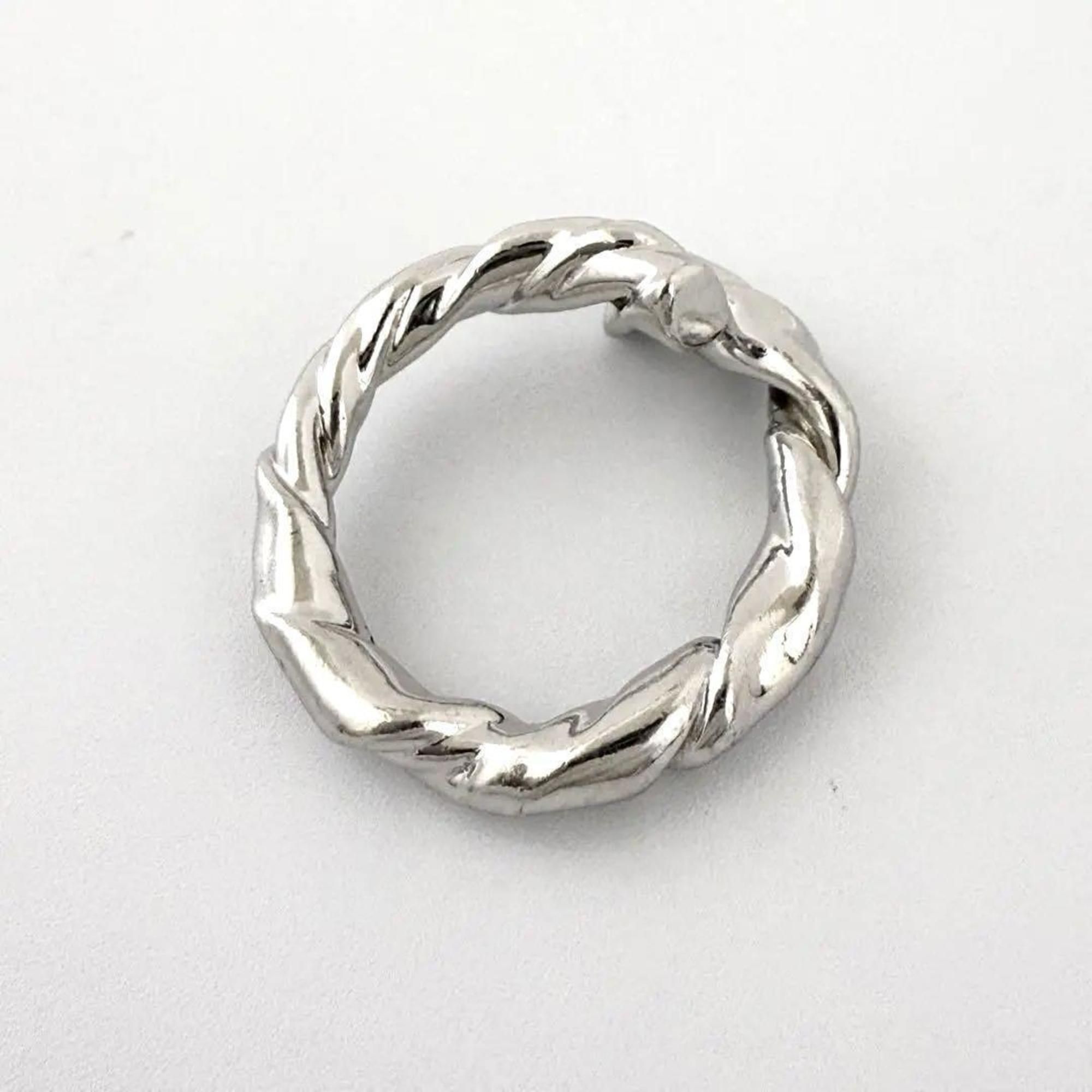 Silver 925 Band Ring (Pre-Owned) - Loewe - Modalova