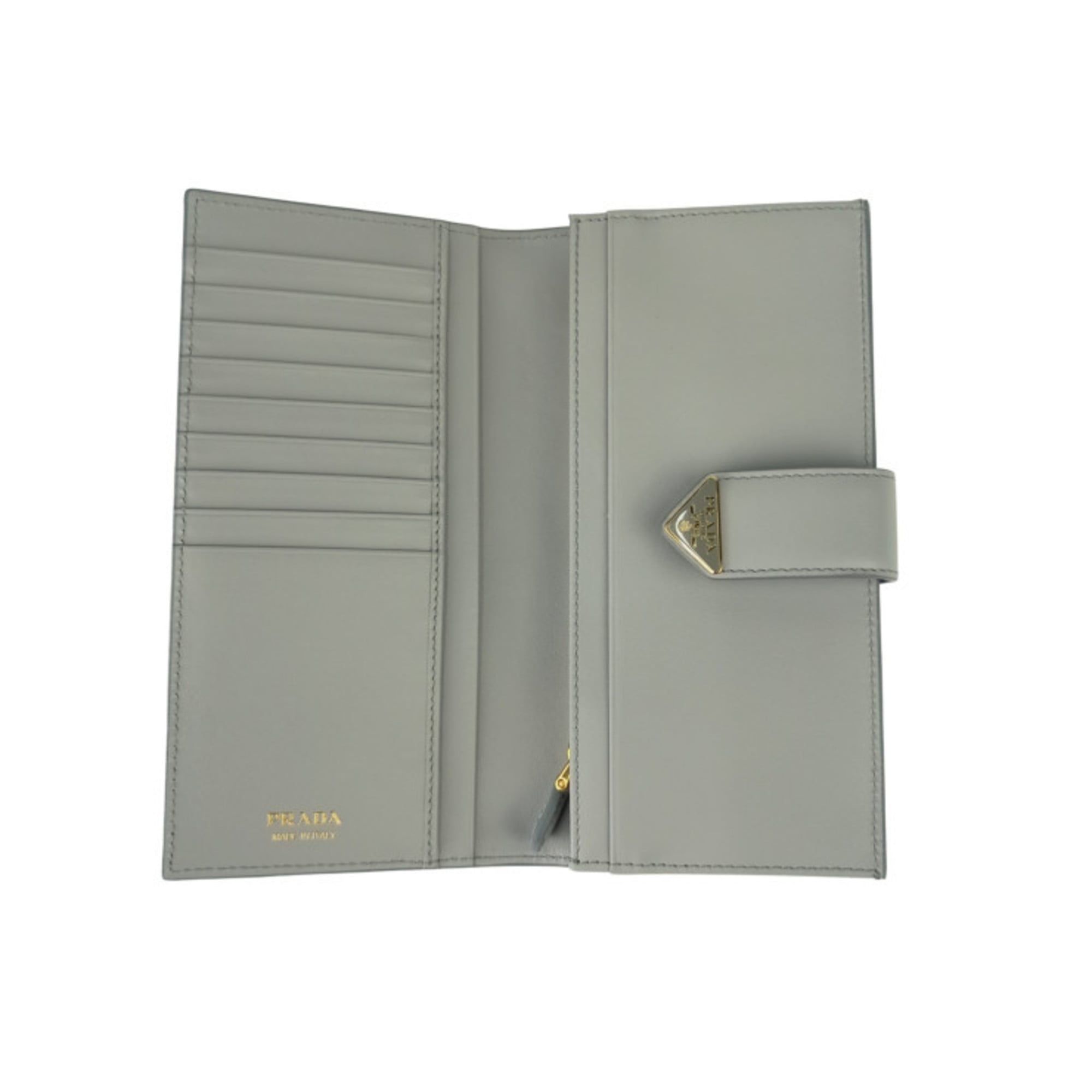 Leather Long Wallet (Bi-Fold) (Pre-Owned) - Prada - Modalova