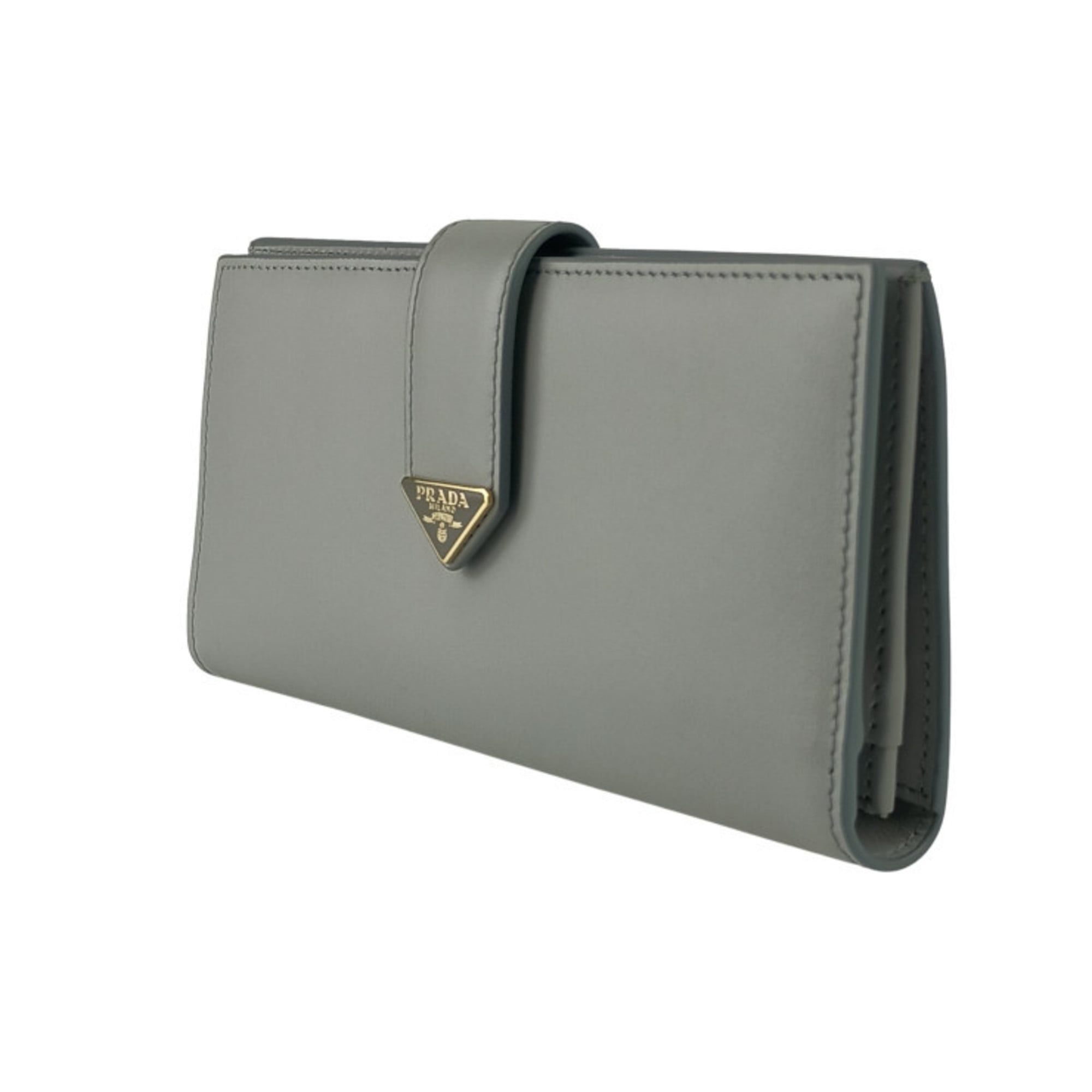 Leather Long Wallet (Bi-Fold) (Pre-Owned) - Prada - Modalova