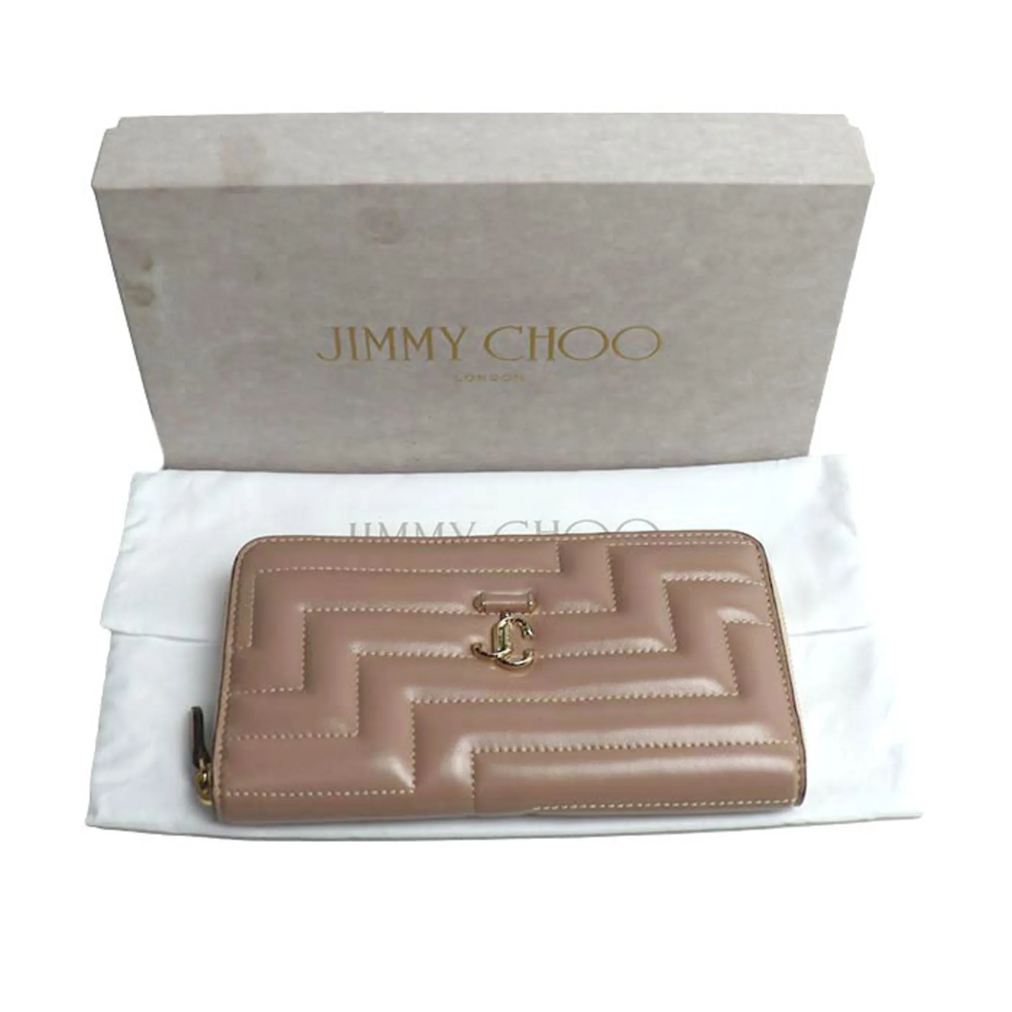 Leather Long Wallet (Bi-Fold) (Pre-Owned) - Jimmy Choo - Modalova