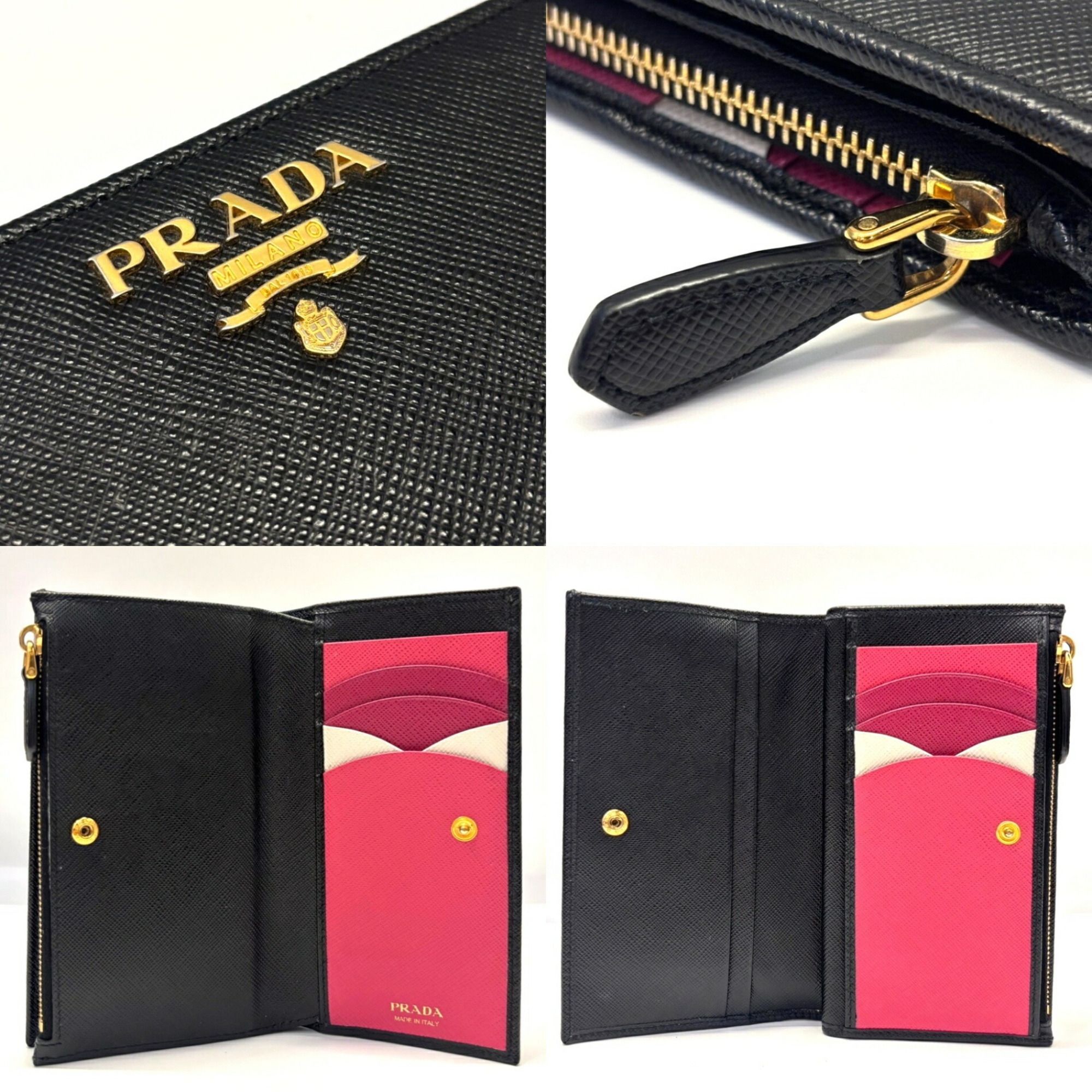 Saffiano Leather Wallet (Bi-Fold) (Pre-Owned) - Prada - Modalova