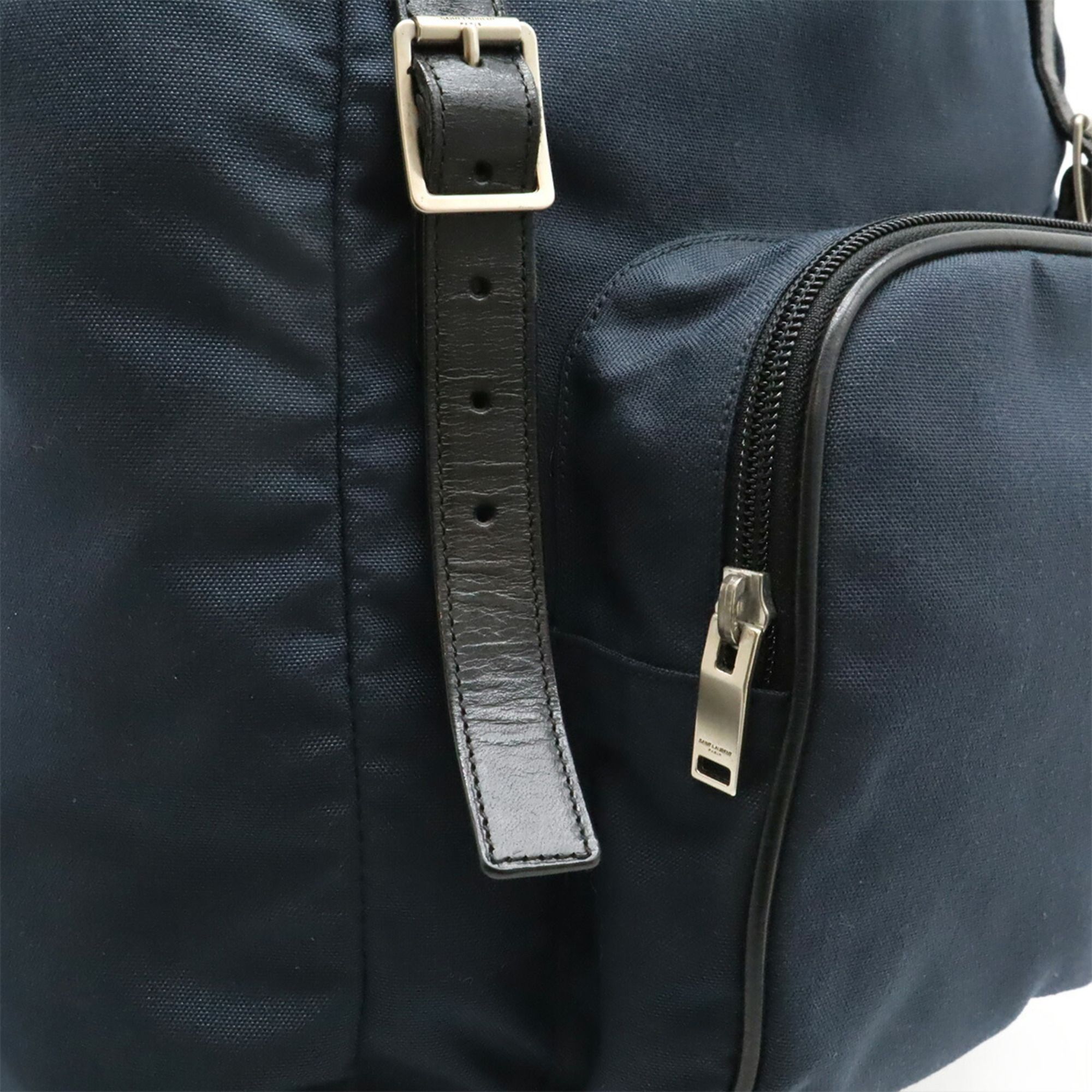 Canvas Leather Backpack (Pre-Owned) - Yves Saint Laurent - Modalova