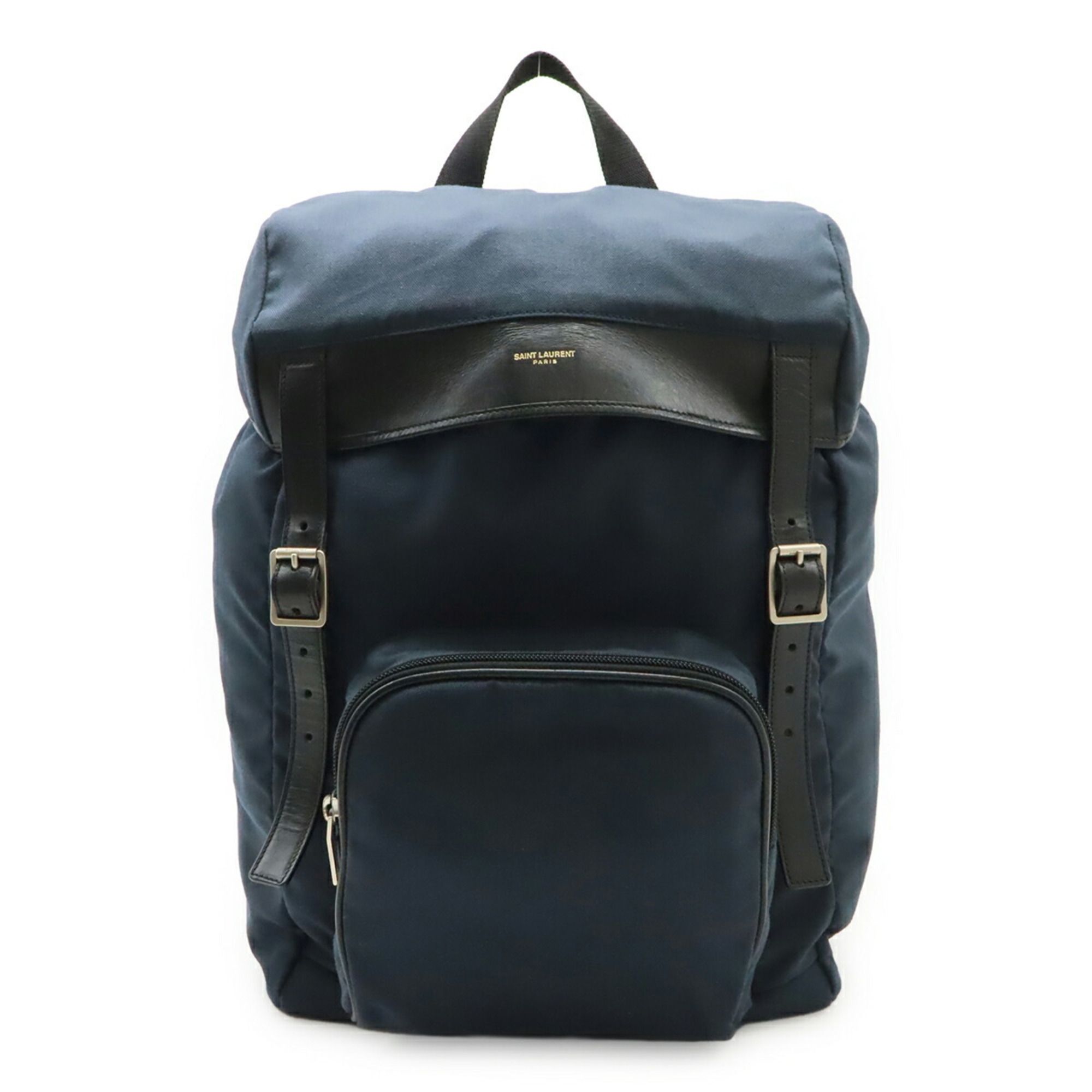 Canvas Leather Backpack (Pre-Owned) - Yves Saint Laurent - Modalova