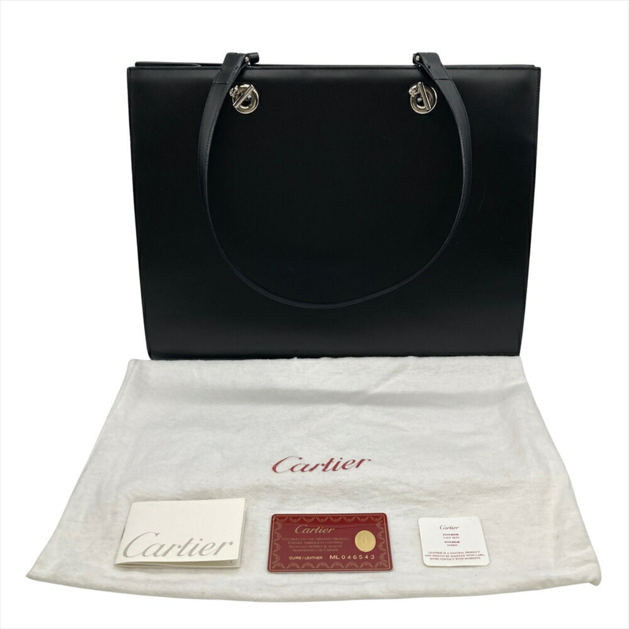 Leather Tote Bag (Pre-Owned) - Cartier - Modalova