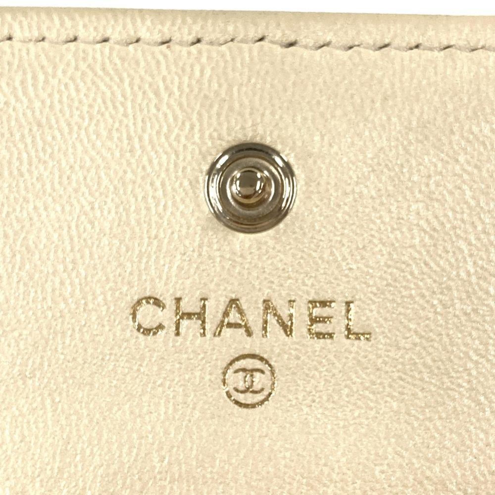 Leather Wallet (Tri-Fold) (Pre-Owned) - Chanel - Modalova