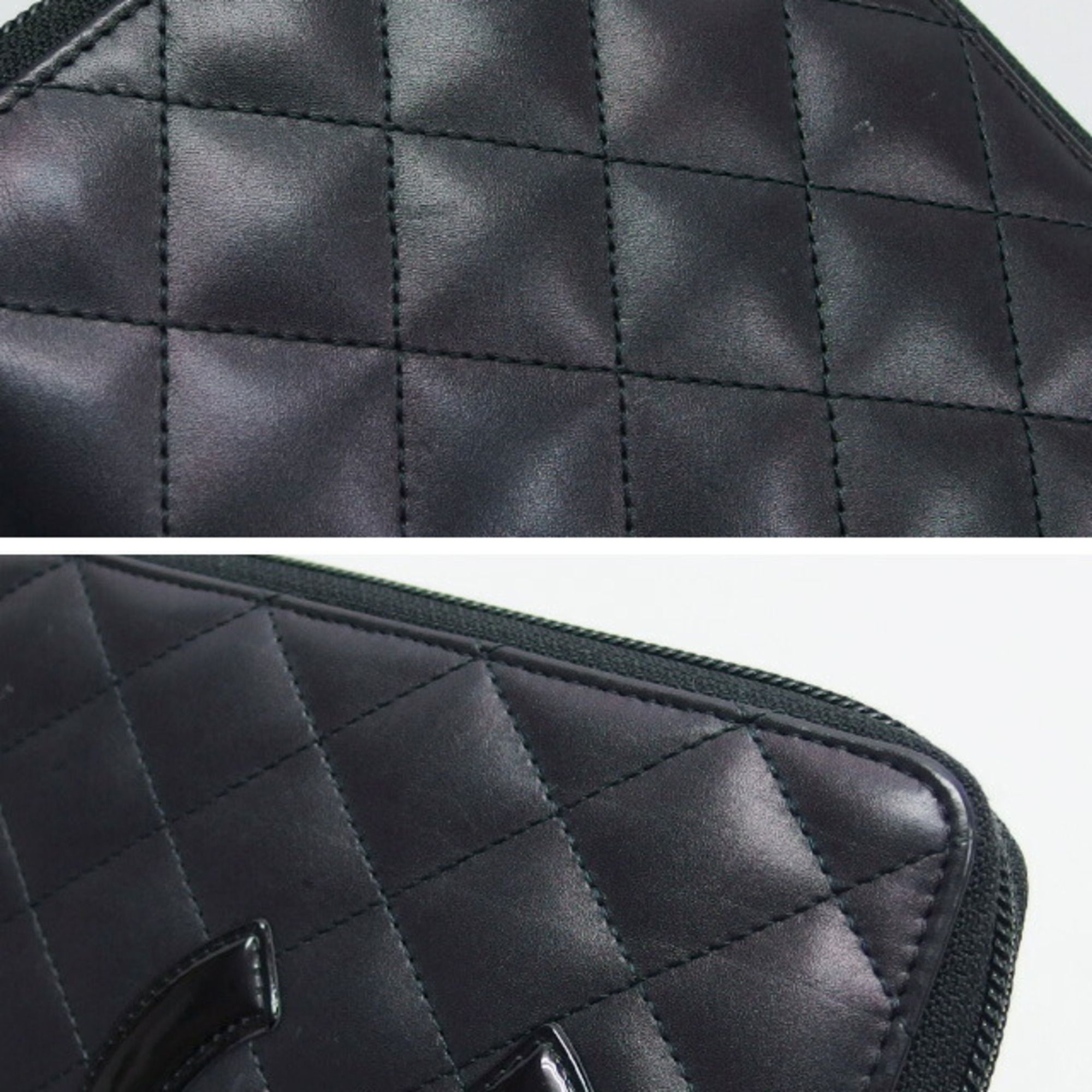 Leather Long Wallet (Bi-Fold) (Pre-Owned) - Chanel - Modalova