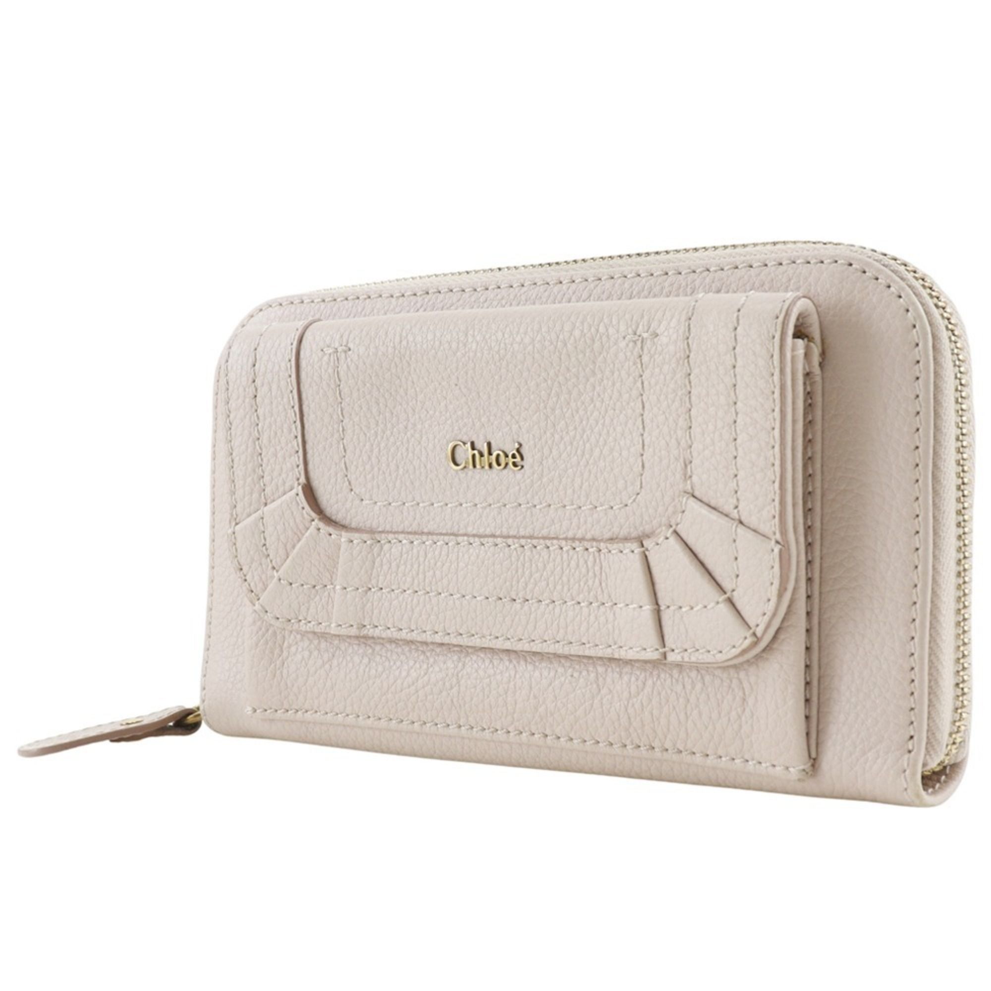Leather Long Wallet (Bi-Fold) (Pre-Owned) - Chloé - Modalova