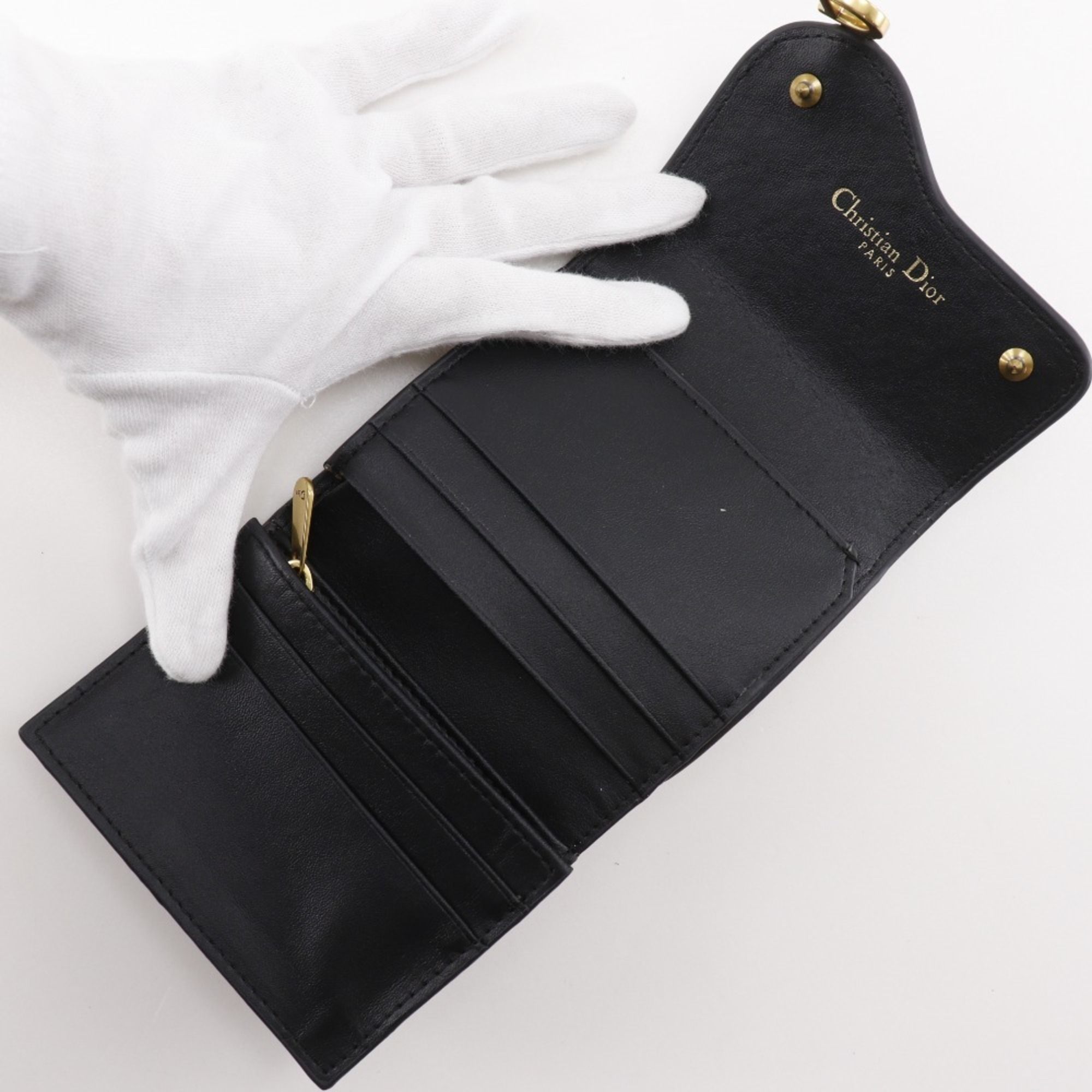 Leather Wallet (Tri-Fold) (Pre-Owned) - Christian Dior - Modalova