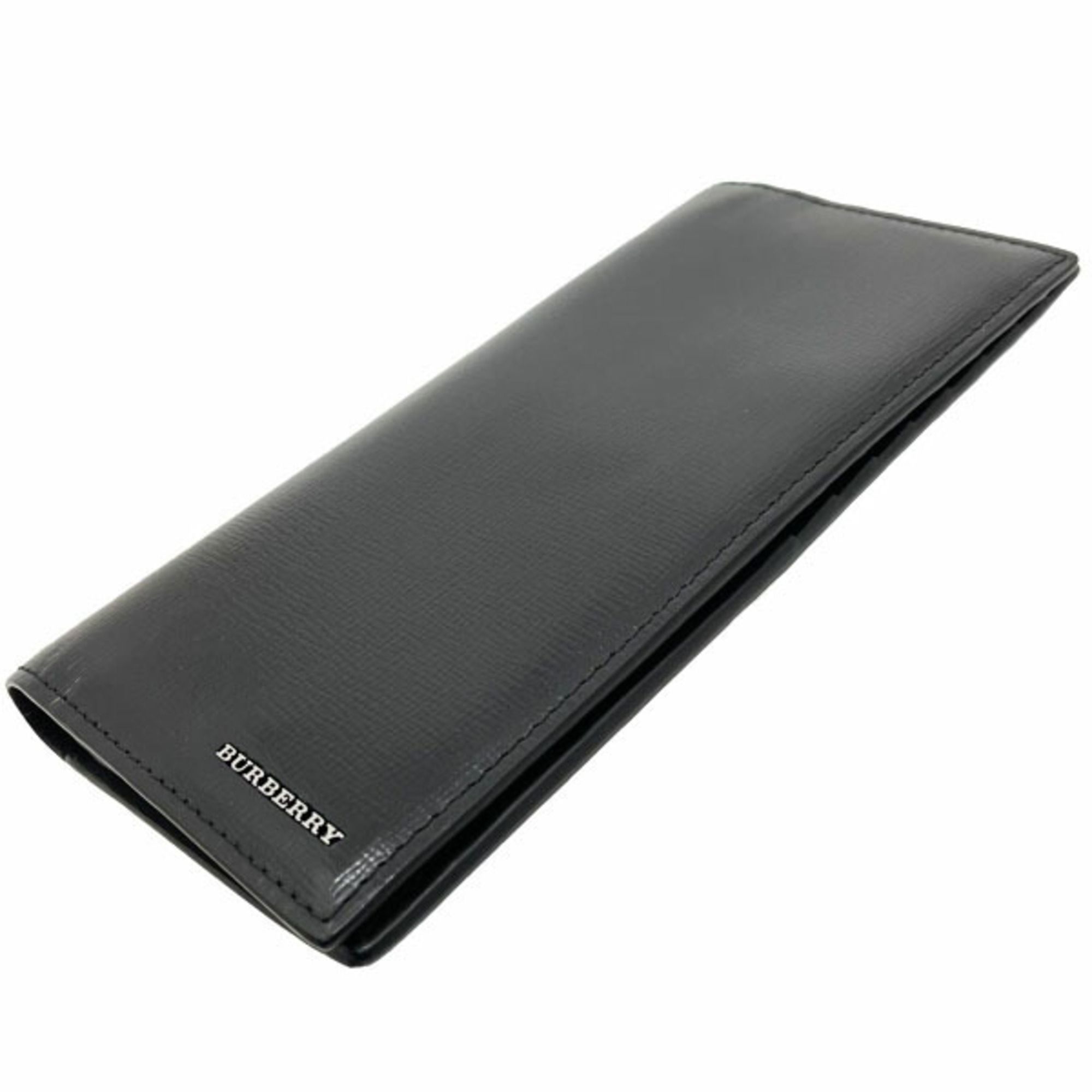 Leather Long Wallet (Bi-Fold) (Pre-Owned) - Burberry - Modalova