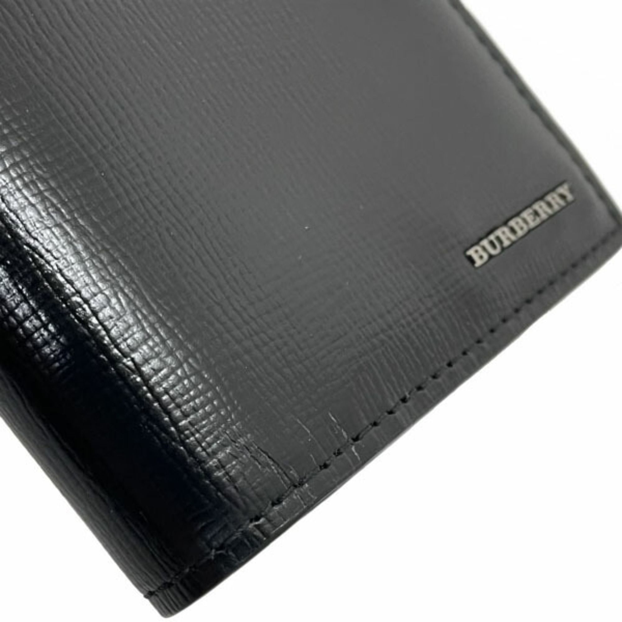 Leather Long Wallet (Bi-Fold) (Pre-Owned) - Burberry - Modalova