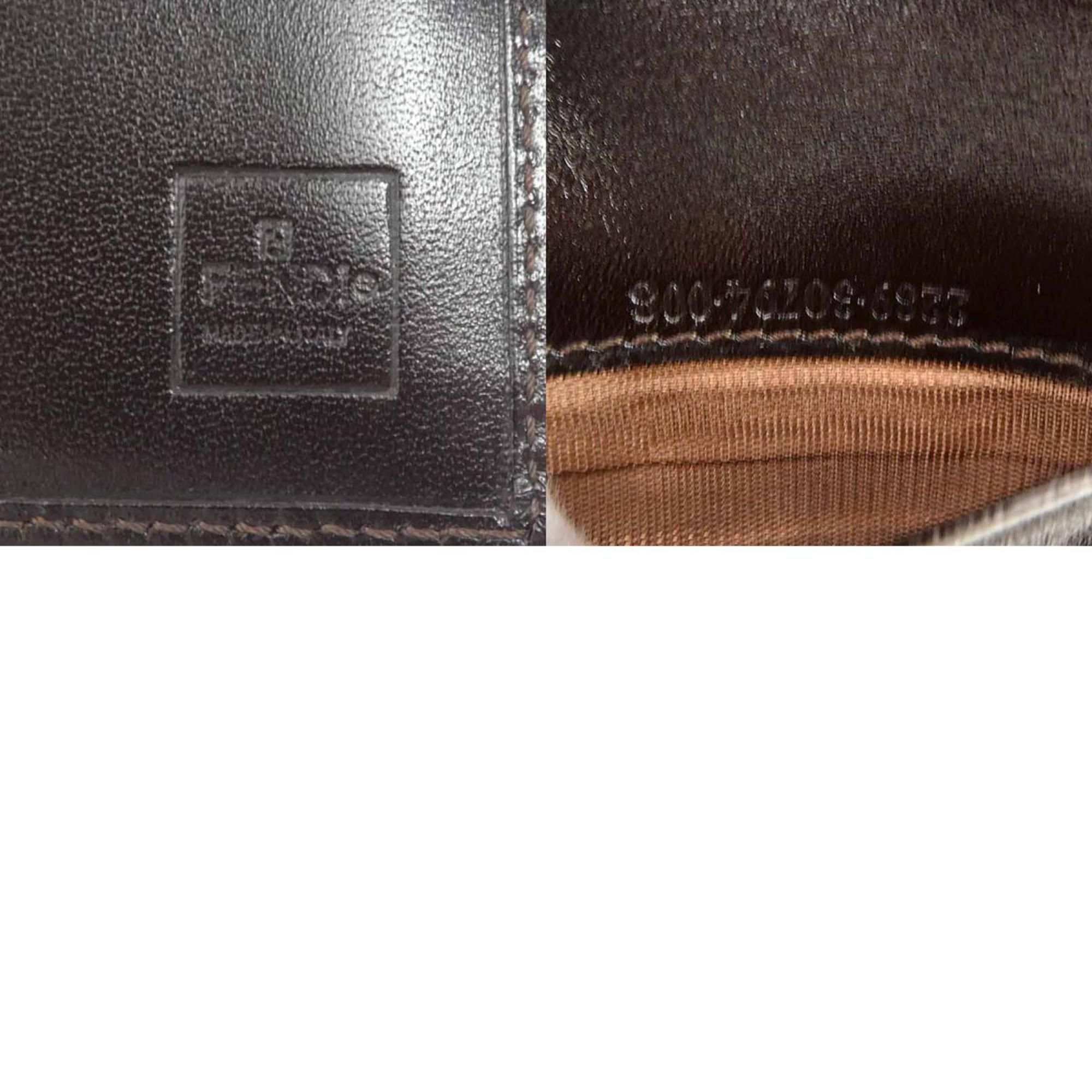 Zucca Canvas Leather Wallet (Tri-Fold) (Pre-Owned) - Fendi - Modalova