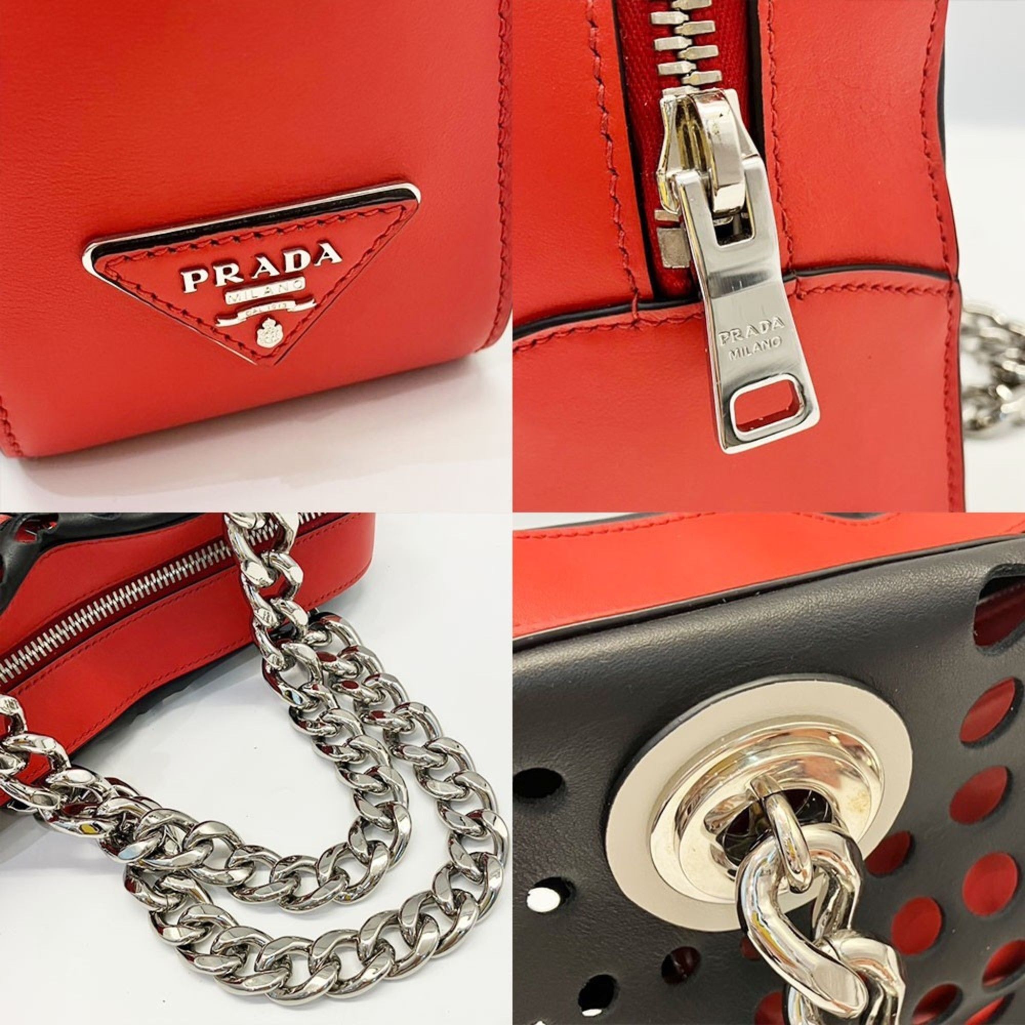 Leather Shoulder Bag (Pre-Owned) - Prada - Modalova