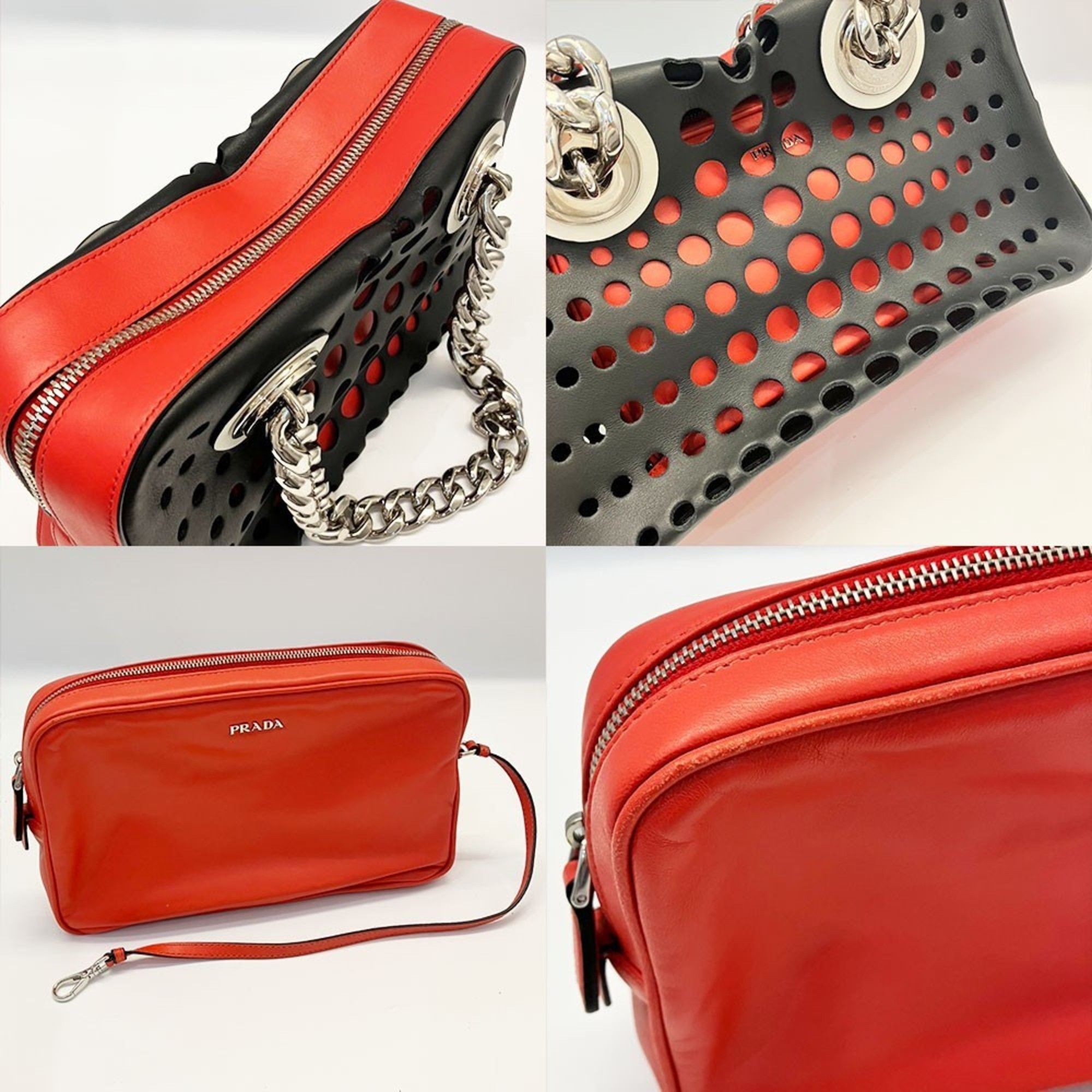 Leather Shoulder Bag (Pre-Owned) - Prada - Modalova