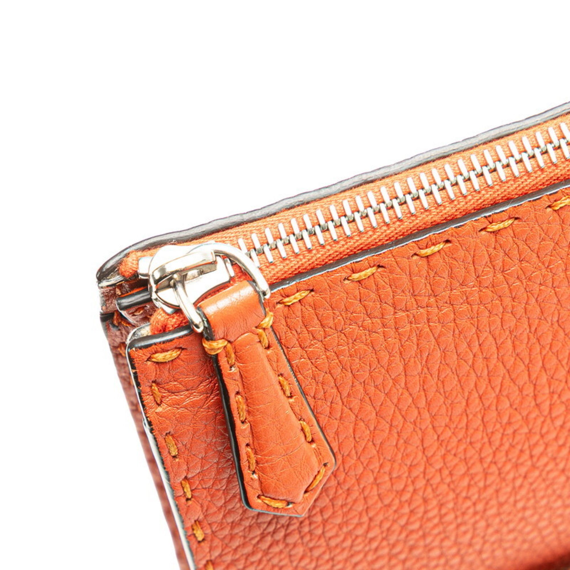 Leather Clutch Bag (Pre-Owned) - Fendi - Modalova