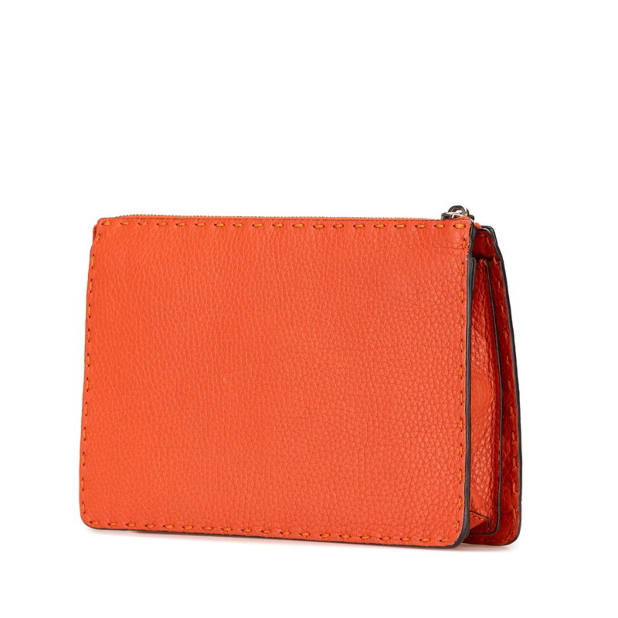 Leather Clutch Bag (Pre-Owned) - Fendi - Modalova
