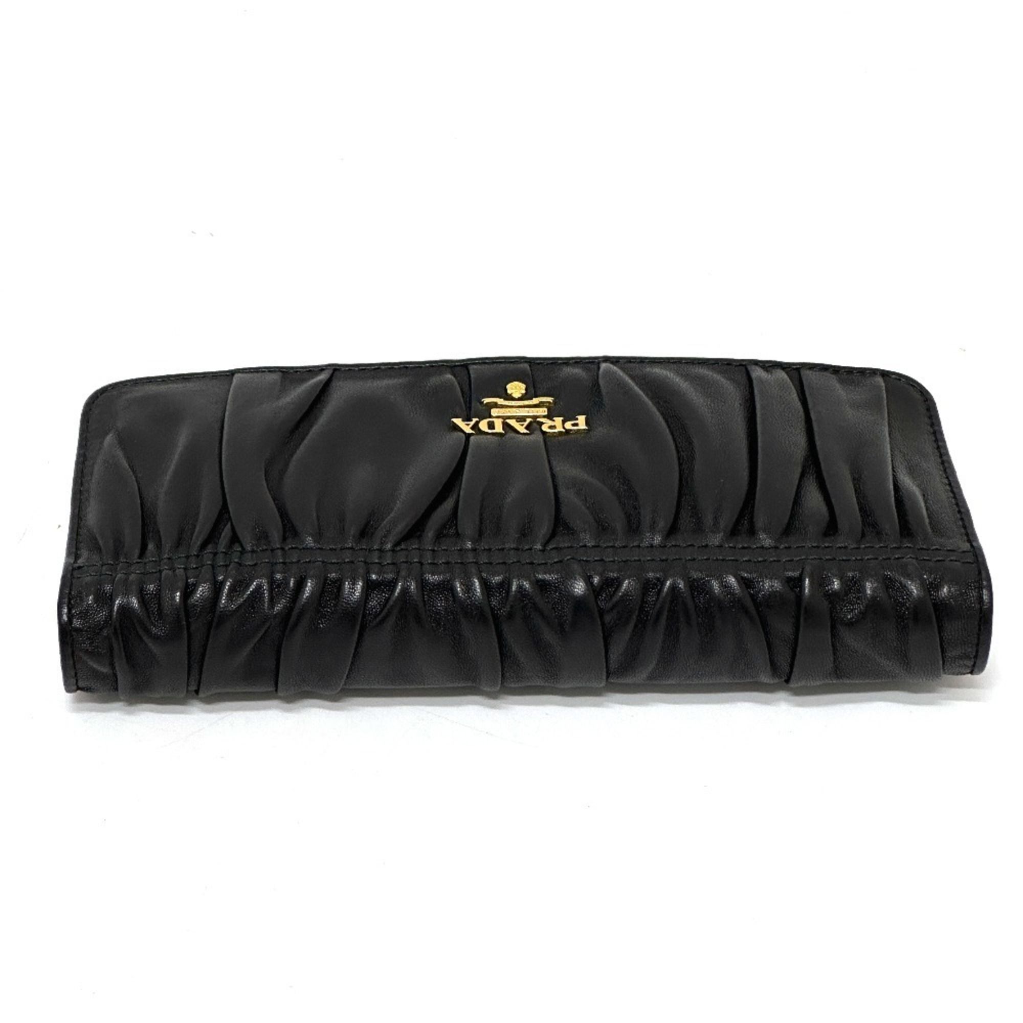 Leather Long Wallet (Bi-Fold) (Pre-Owned) - Prada - Modalova