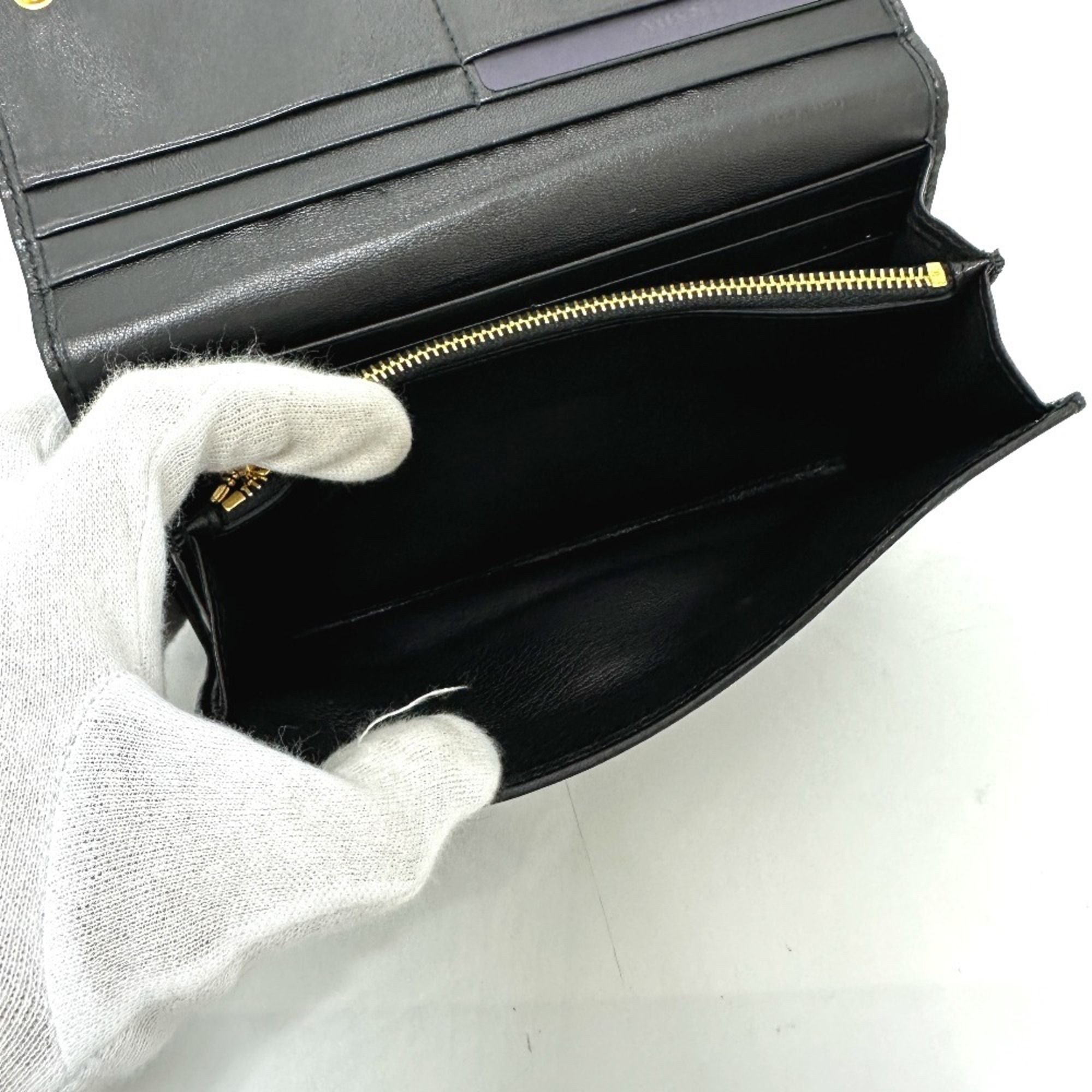 Leather Long Wallet (Bi-Fold) (Pre-Owned) - Prada - Modalova