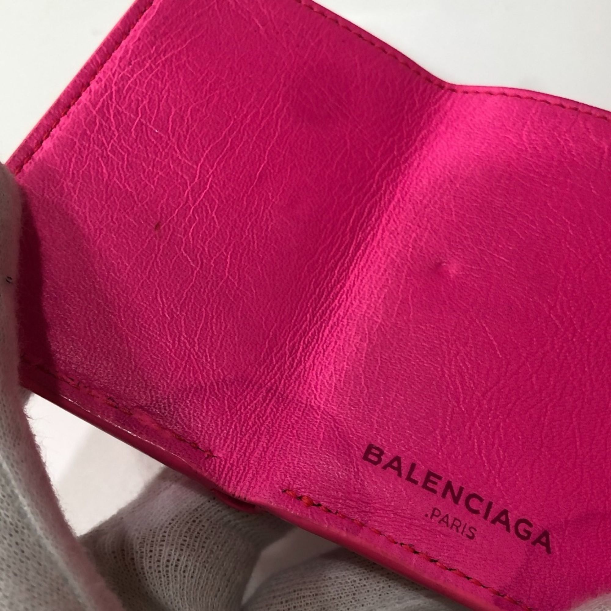 Leather Wallet (Tri-Fold) (Pre-Owned) - Balenciaga - Modalova