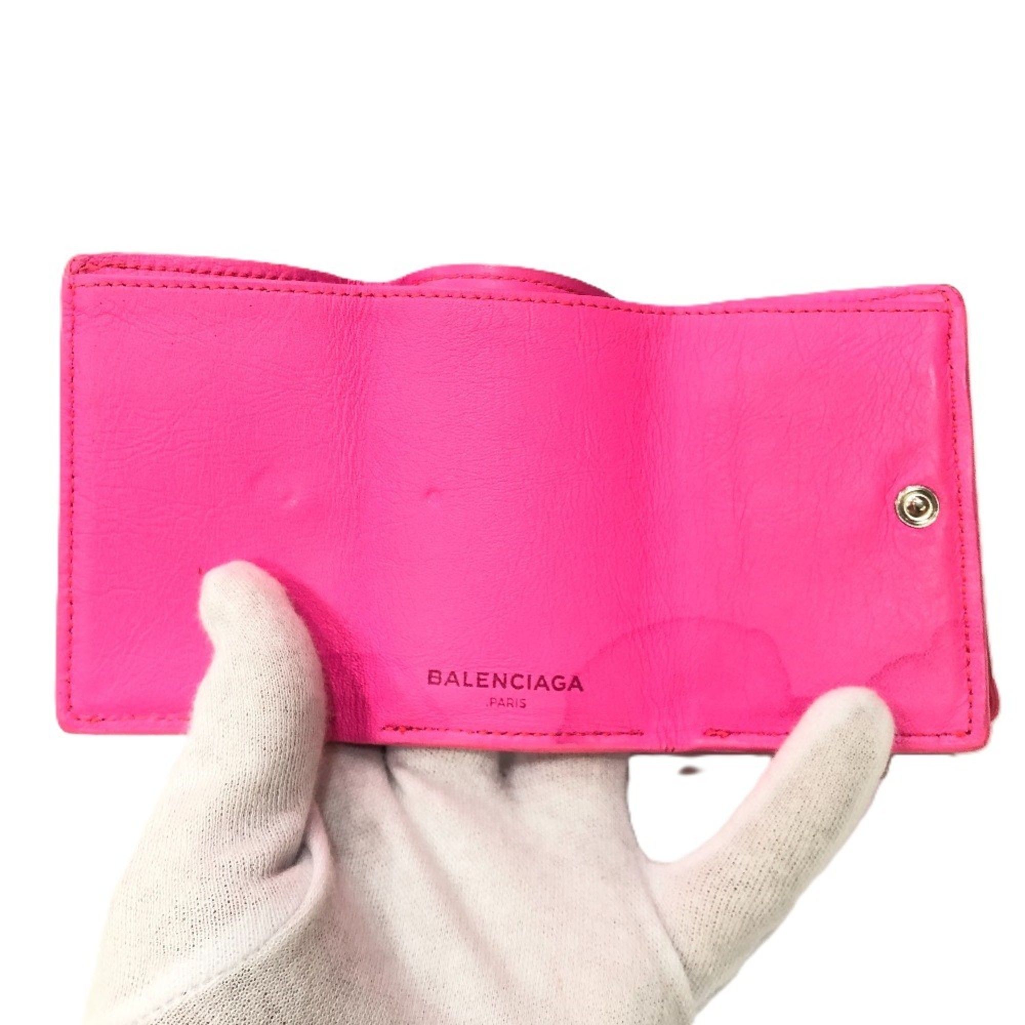 Leather Wallet (Tri-Fold) (Pre-Owned) - Balenciaga - Modalova