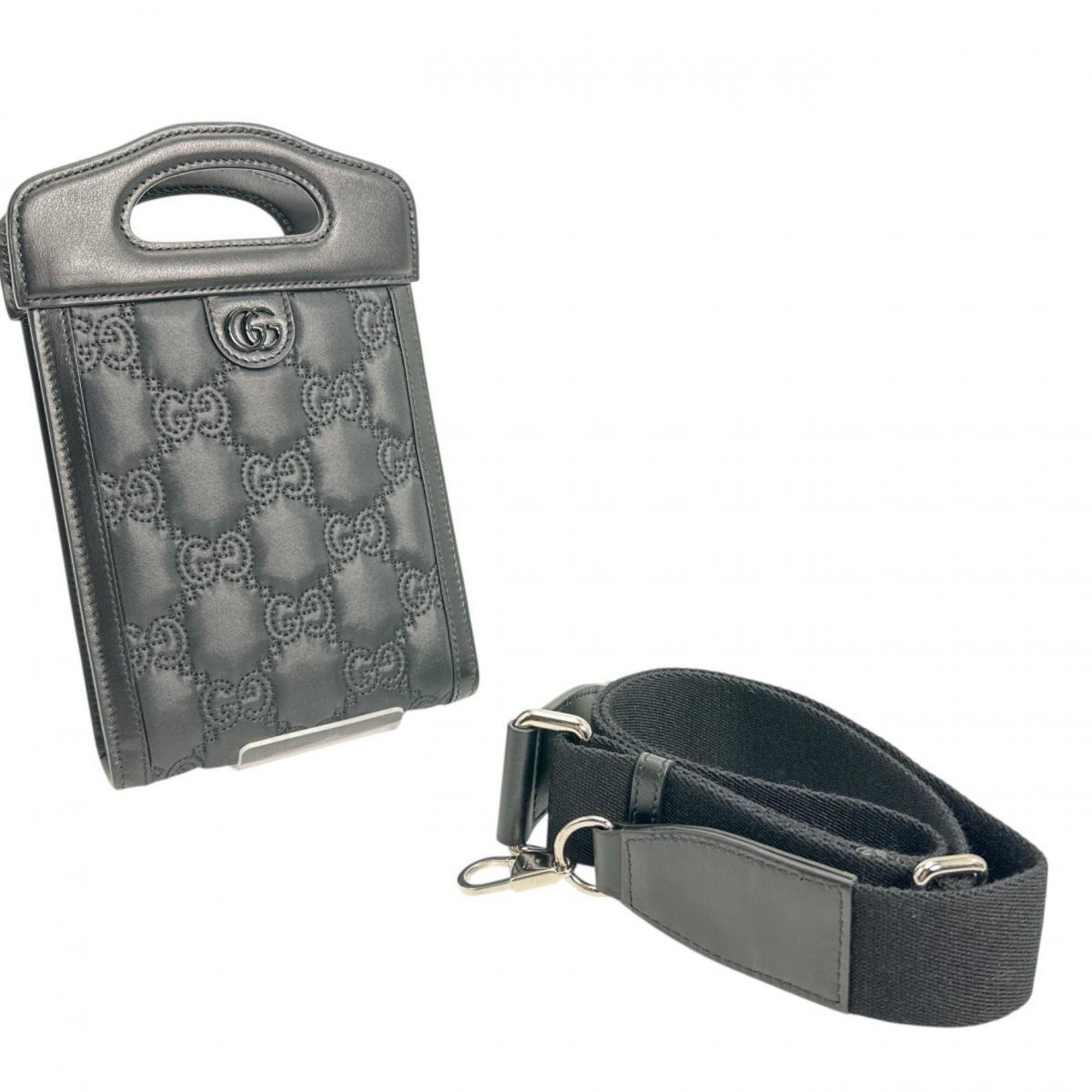 Nylon Leather Shoulder Bag (Pre-Owned) - Gucci - Modalova
