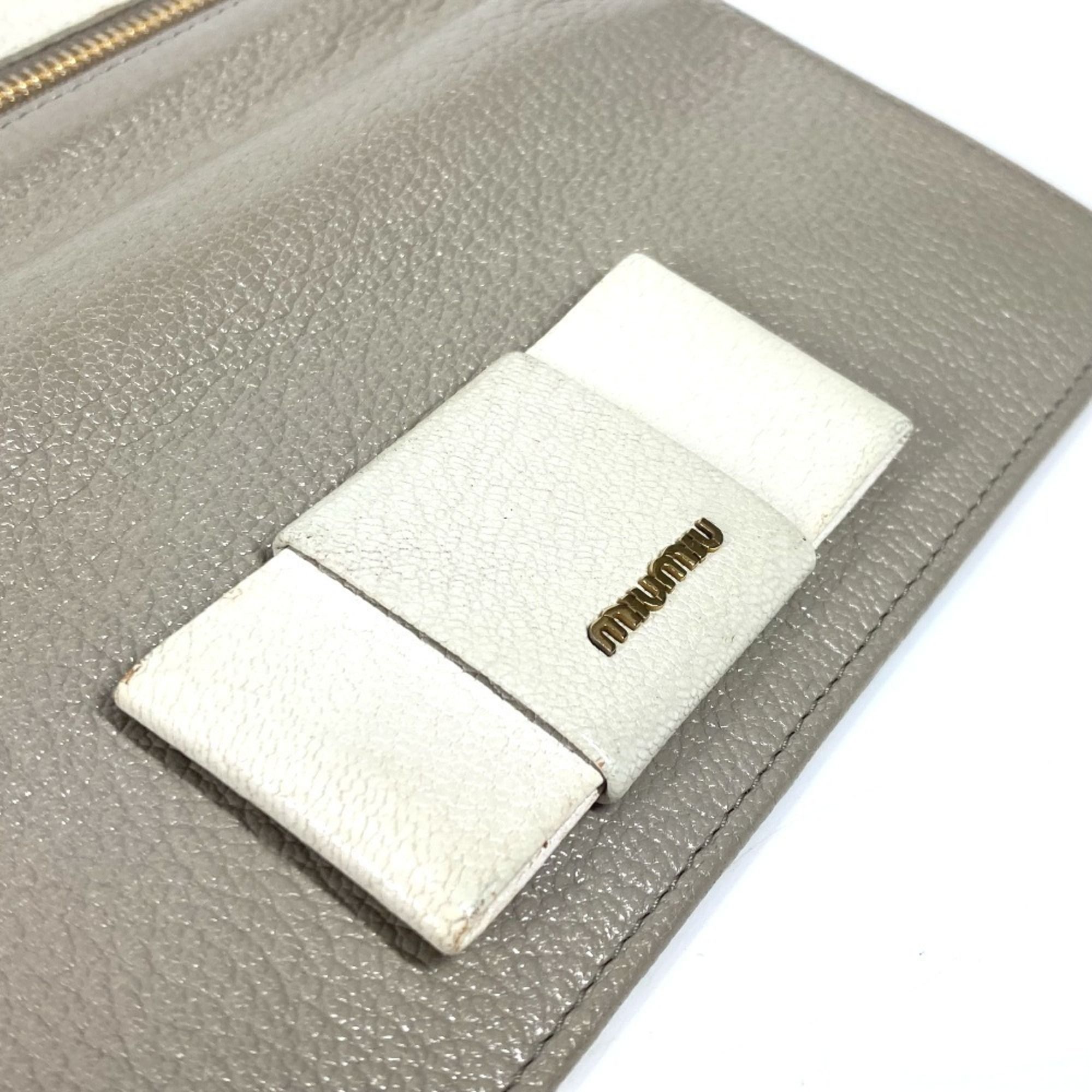 Leather Long Wallet (Bi-Fold) (Pre-Owned) - Miu Miu - Modalova