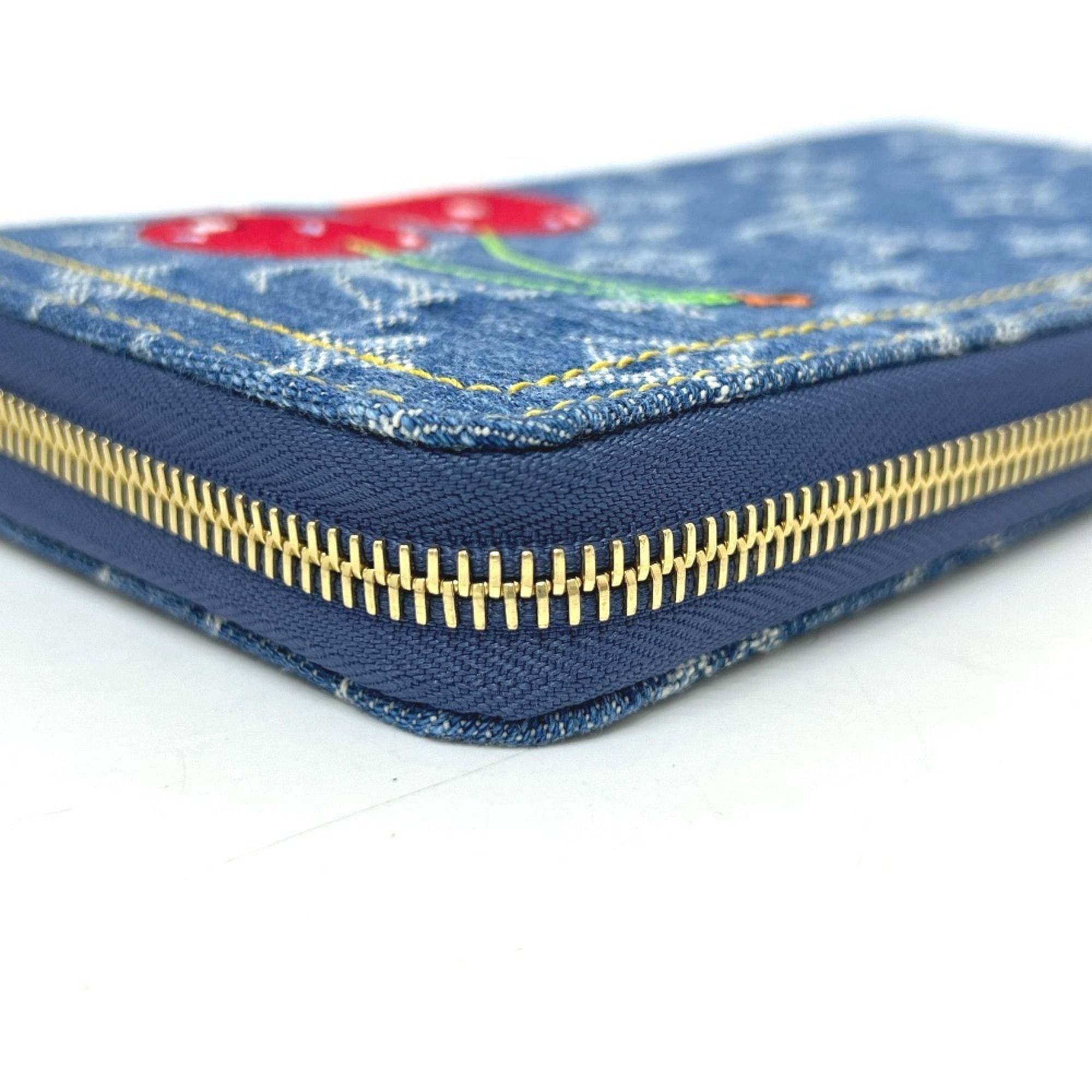 Monogram Denim Monogram Denim Long Wallet (Bi-Fold) (Pre-Owned) - Louis Vuitton - Modalova