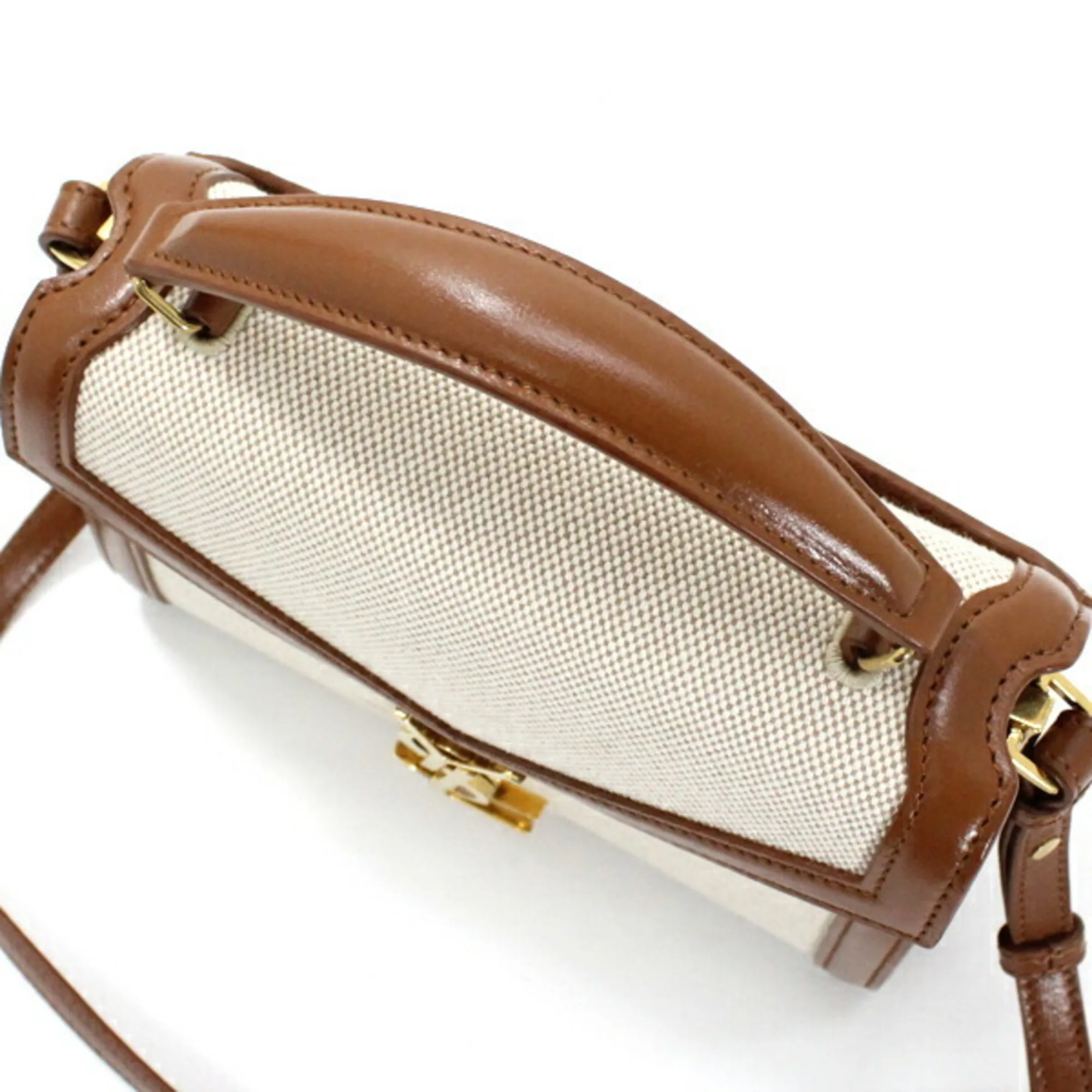 Canvas Leather Handbag Shoulder Bag (Pre-Owned) - Saint Laurent - Modalova