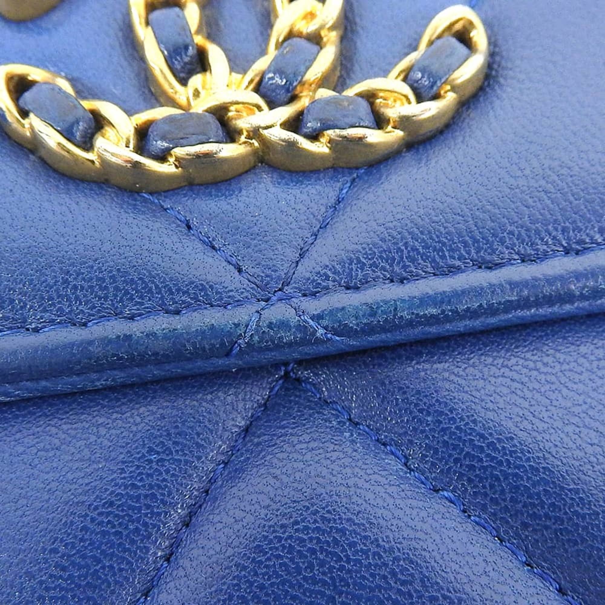 Leather Long Wallet (Bi-Fold) (Pre-Owned) - Chanel - Modalova