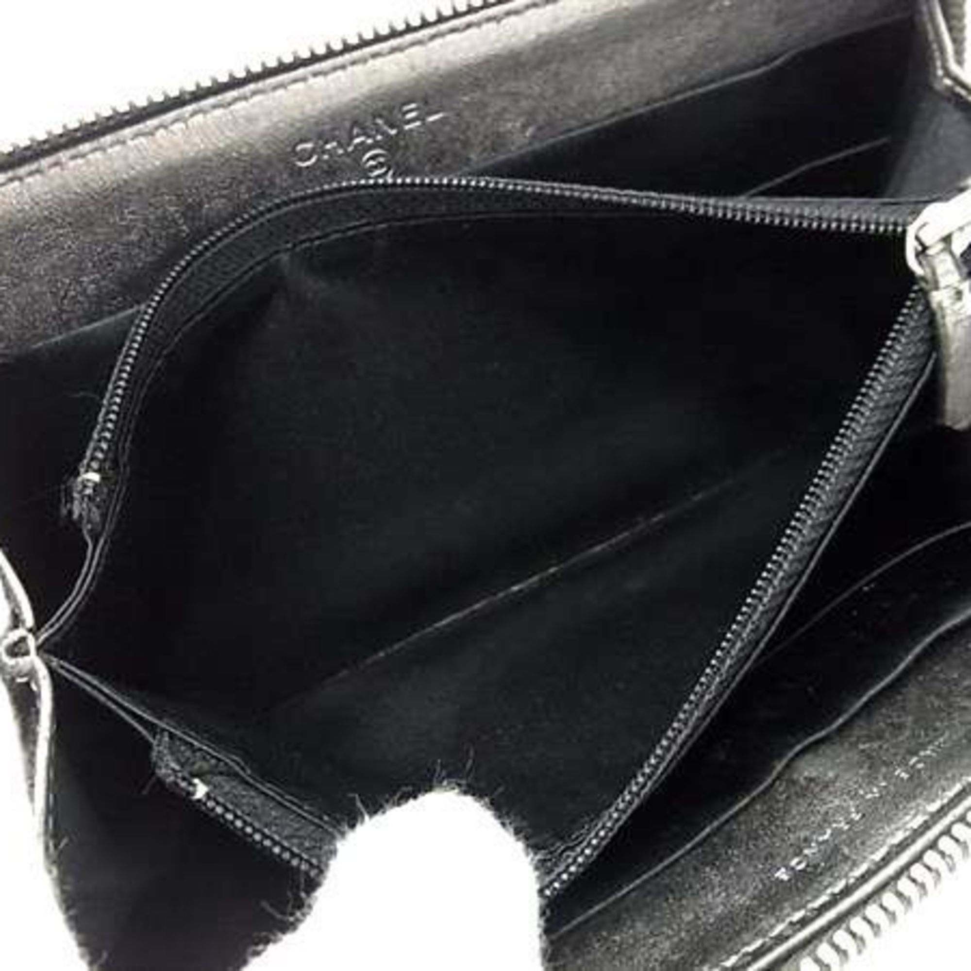 Leather Long Wallet (Bi-Fold) (Pre-Owned) - Chanel - Modalova