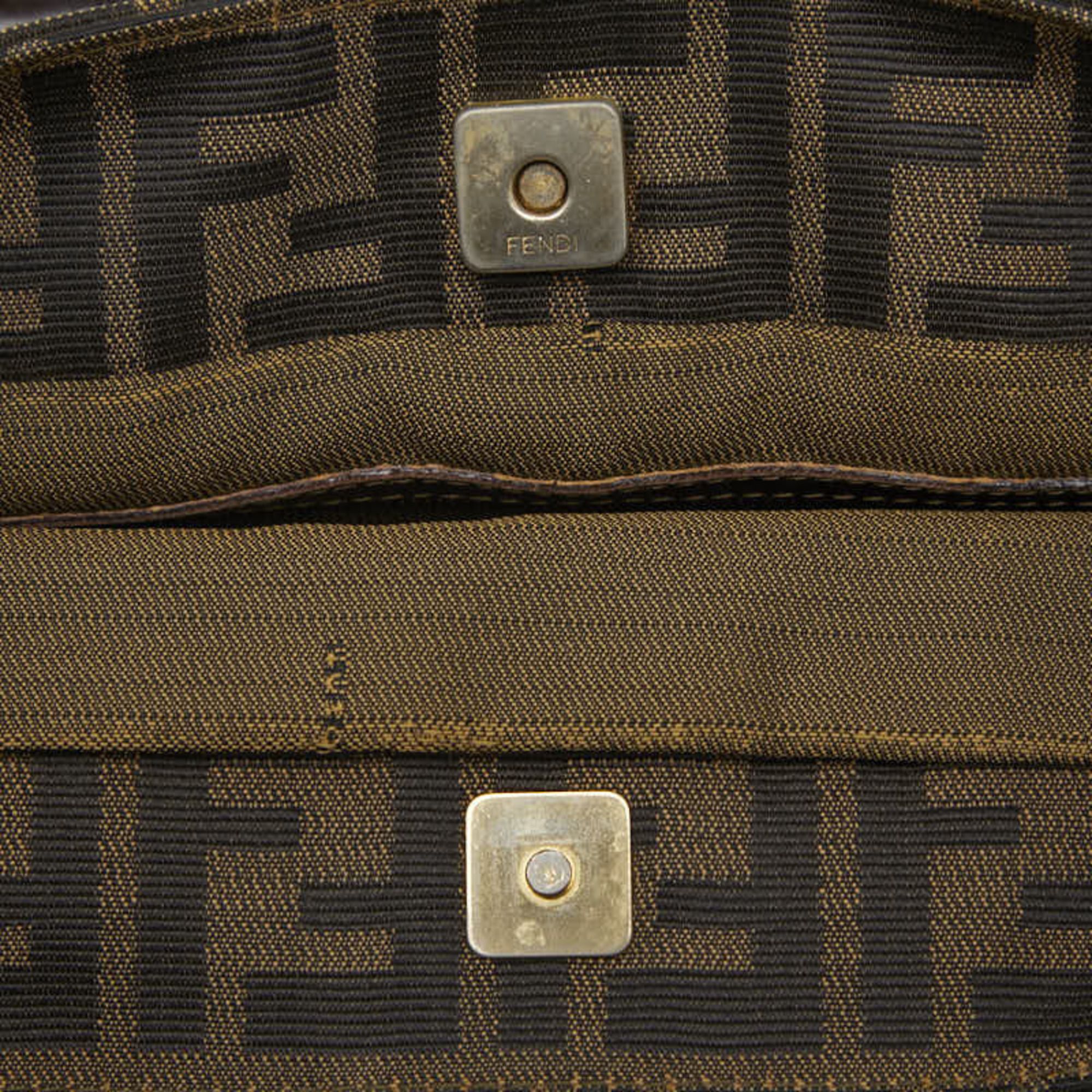 Canvas Leather Handbag (Pre-Owned) - Fendi - Modalova